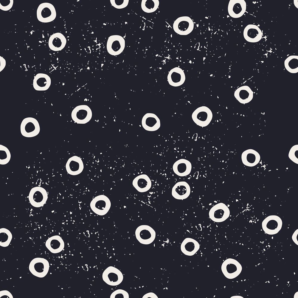 Kreismuster, Schwarz-weiß, Punkte, Grunge, Hintergrundbild für iPad und Tablet