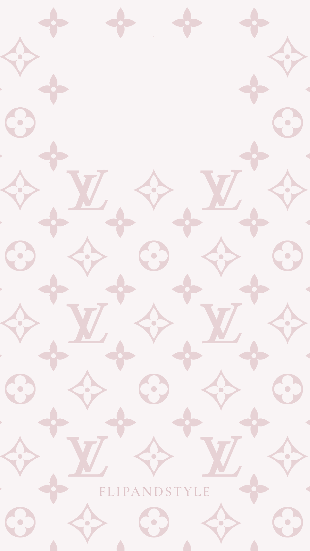 Louis Vuitton, LV-Monogramm, Weiß-rosa, Muster, Pastell, 1080x1920, Handy-Hintergrund