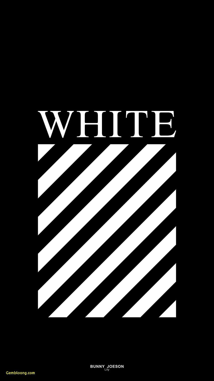 Off-White, Diagonale Streifen, Schwarz-weiß, Streetwear, Logo, HD, Handy-Hintergrund