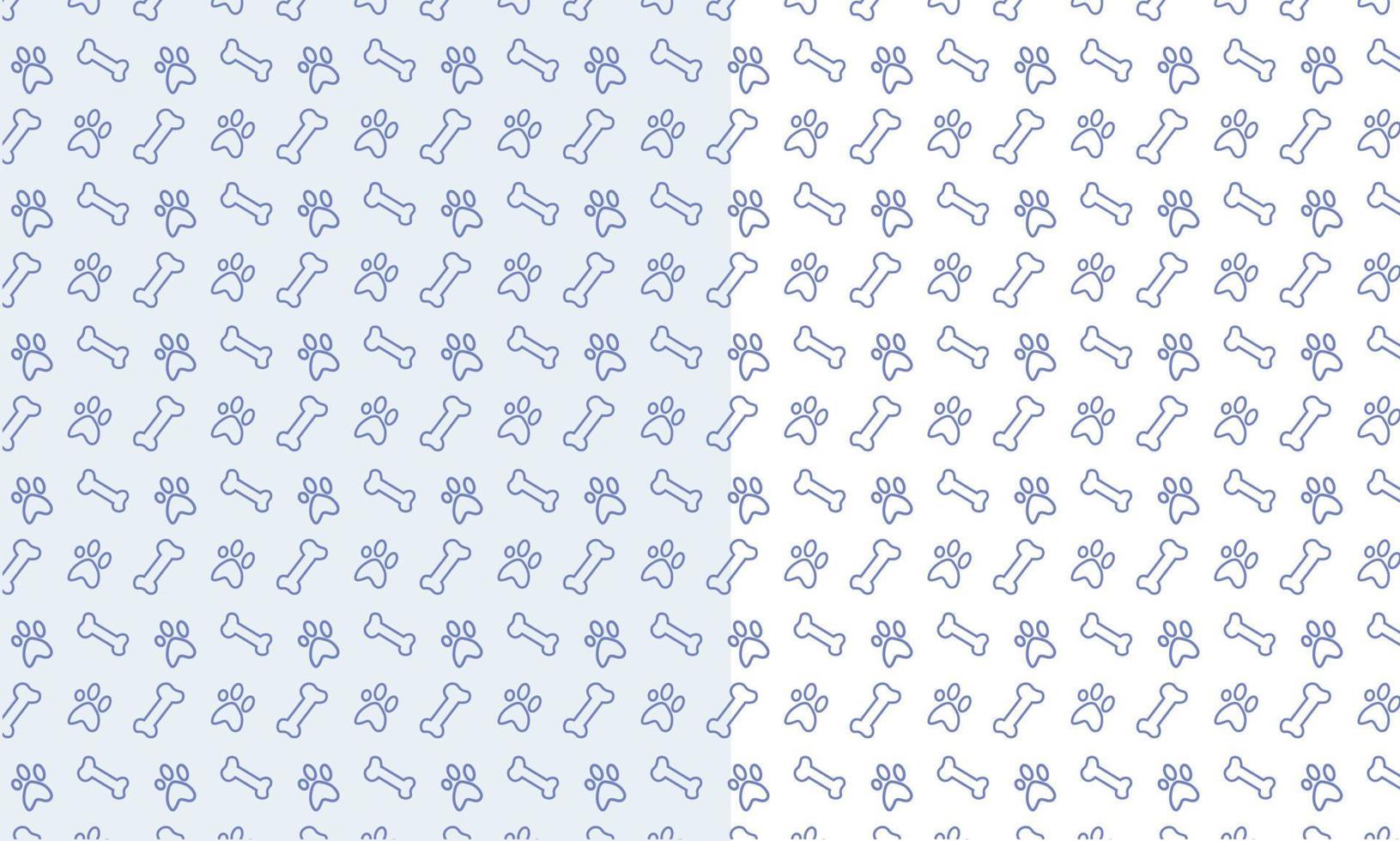 Pfoten-Muster, Knochen, Hund, Hellblau, Niedlich, HD, Hintergrundbild für den PC