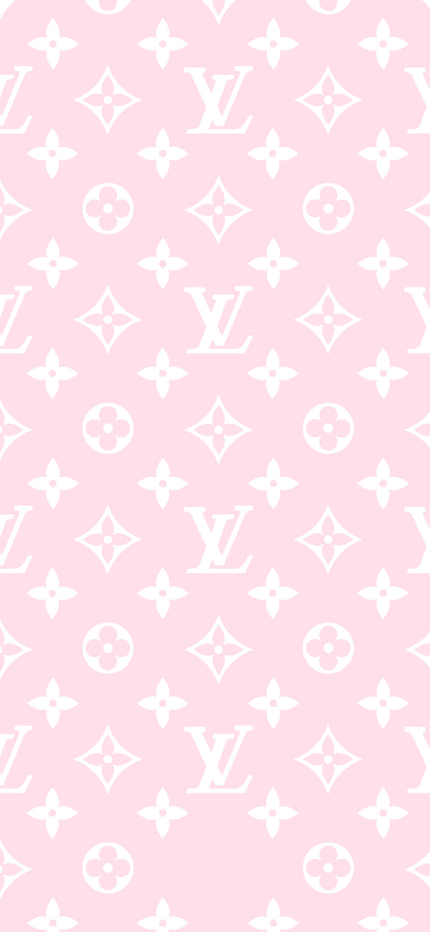 Louis Vuitton, LV-Monogramm, Rosa, Muster, Hochformat, Hintergrundbild fürs Smartphone