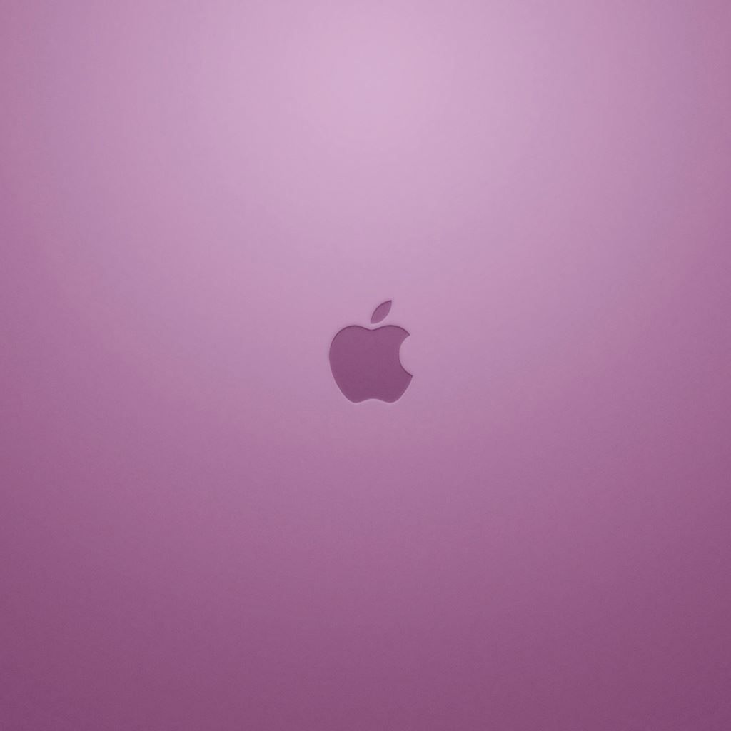 Apple-Logo, Lila Hintergrund, Farbverlauf, Minimalistisch, Wallpaper