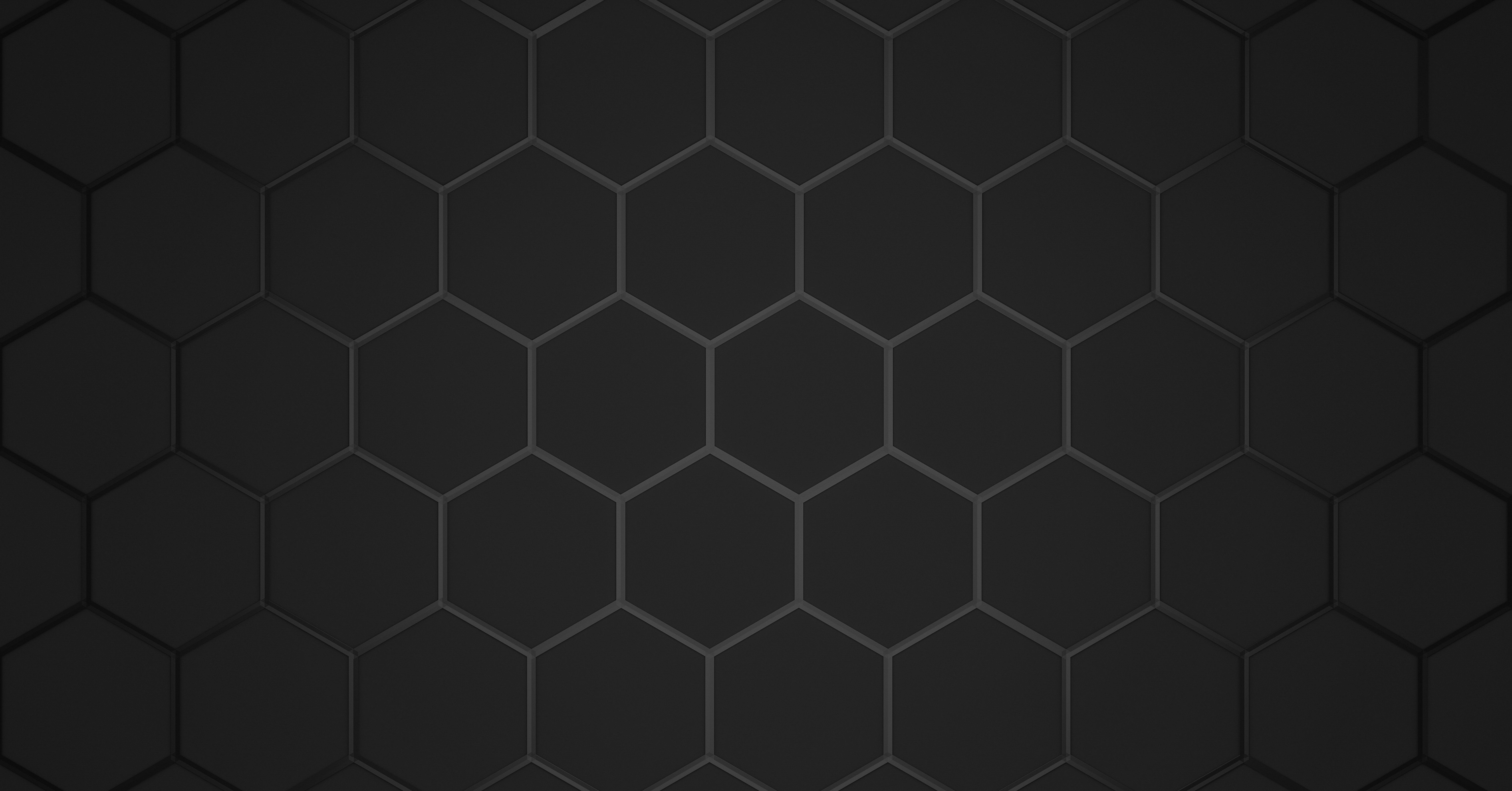 Sechseckmuster, Schwarzer Hintergrund, Waben, Textur, 6K Wallpaper