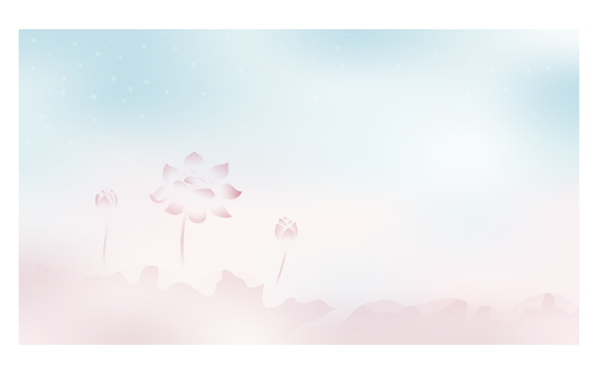 Lotusblume, Pastell, Hellblau und Rosa, Zart, Hintergrundbild