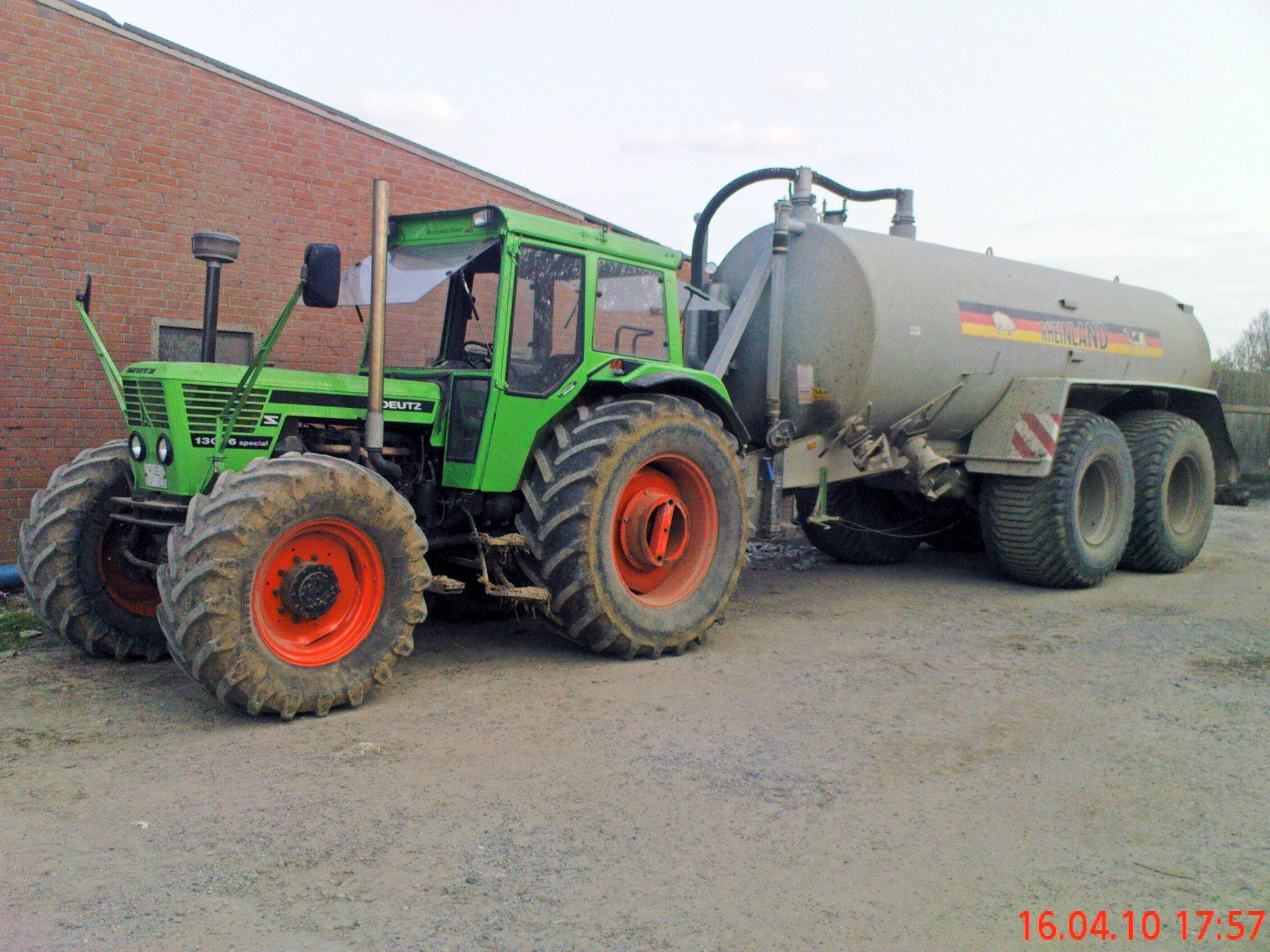 Deutz, Traktor, Güllefass, Rote Felgen, Oldtimer, Full HD, Hintergrundbild fürs Tablet