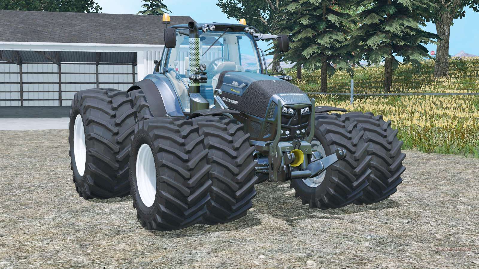 Deutz-Fahr, Traktor, Zwillingsbereifung, Landwirtschafts-Simulator, Videospiel, HD-Hintergrundbild