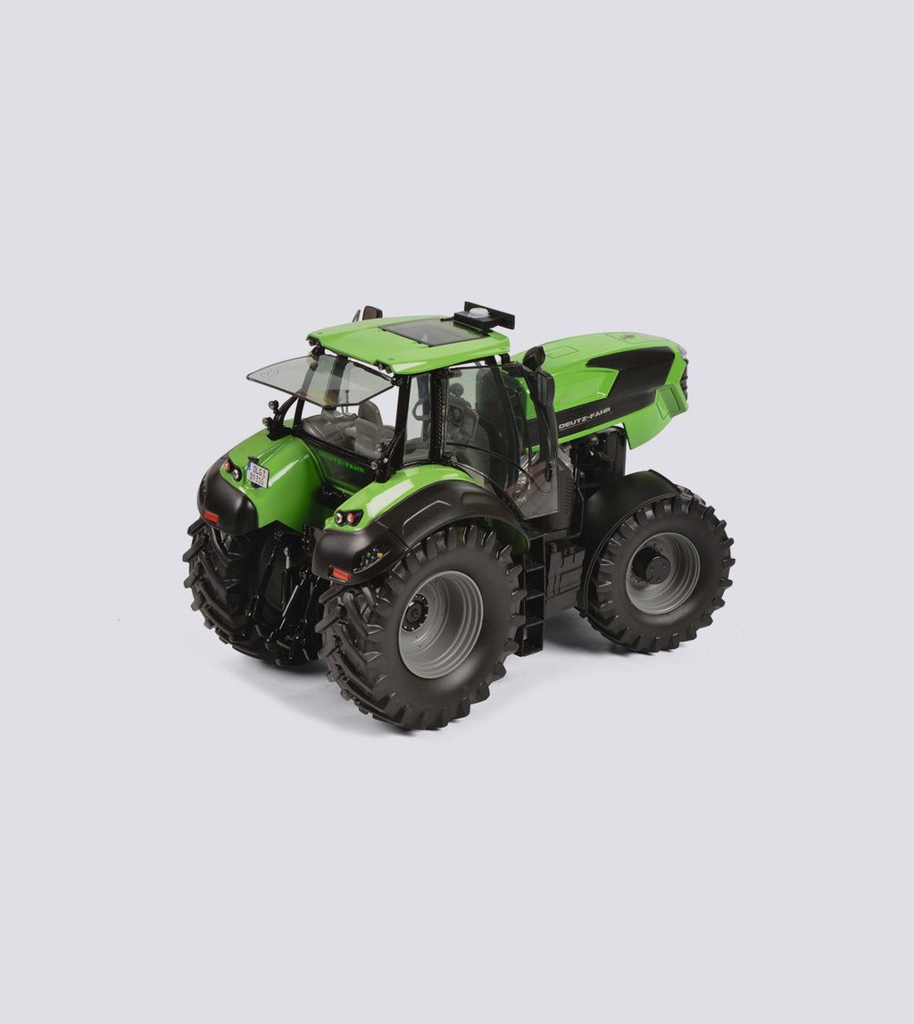 Deutz-Fahr, Traktor, Modell, Grauer Hintergrund, Wallpaper