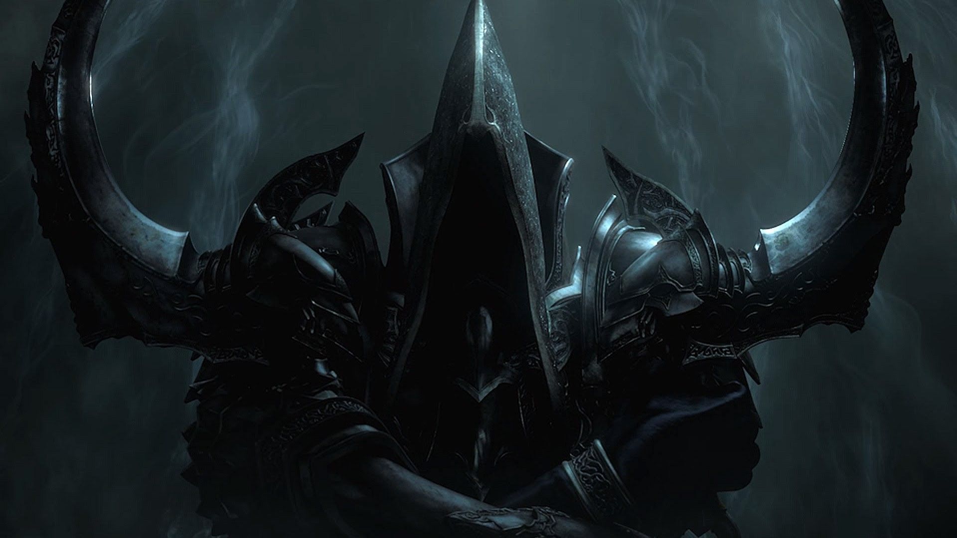 Malthael, Diablo III: Reaper of Souls, Kapuze, Dunkel, Hörner, Full HD, Windows-Hintergrundbild