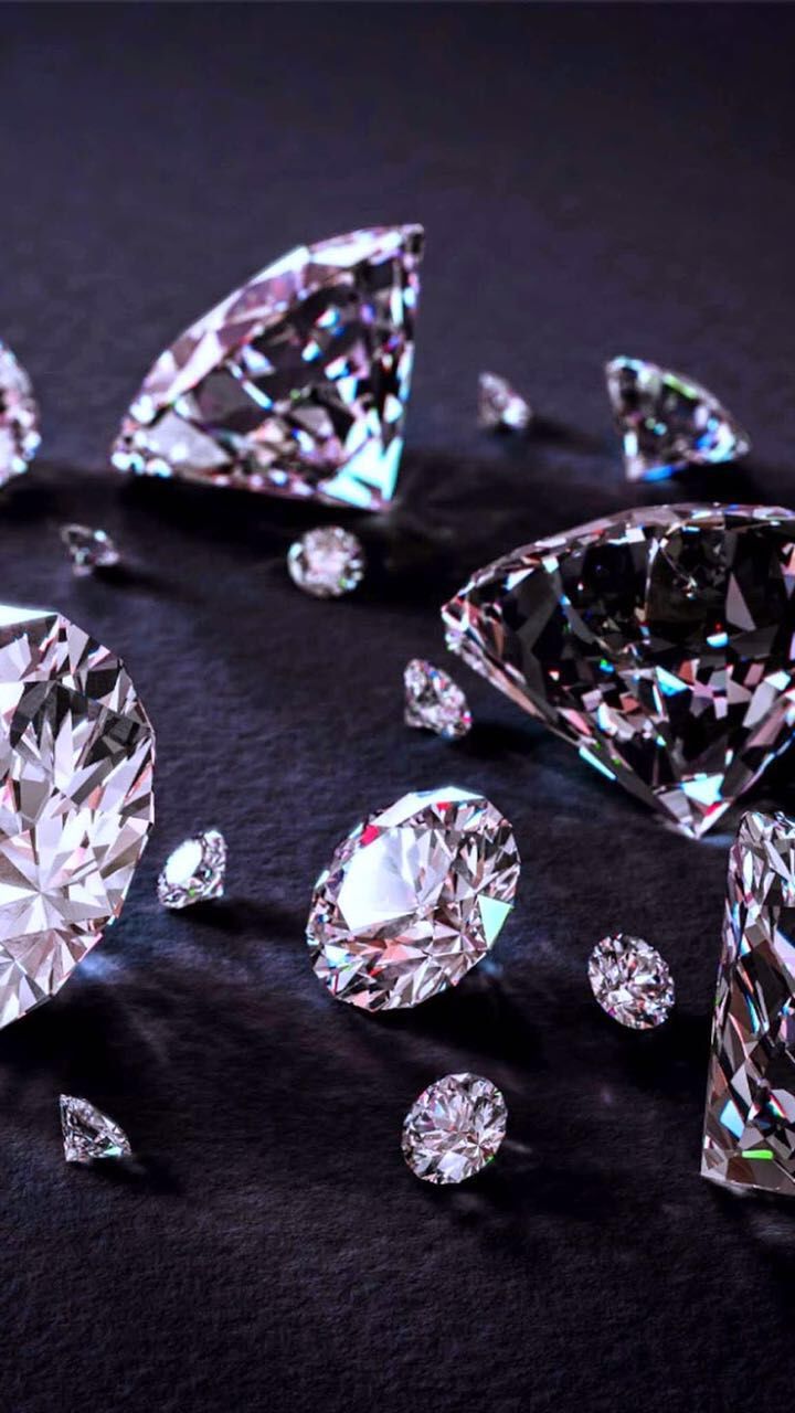 Diamanten, Brillanten, Schwarzer Stoff, Glitzer, Hochformat, HD, iPhone-Hintergrundbild