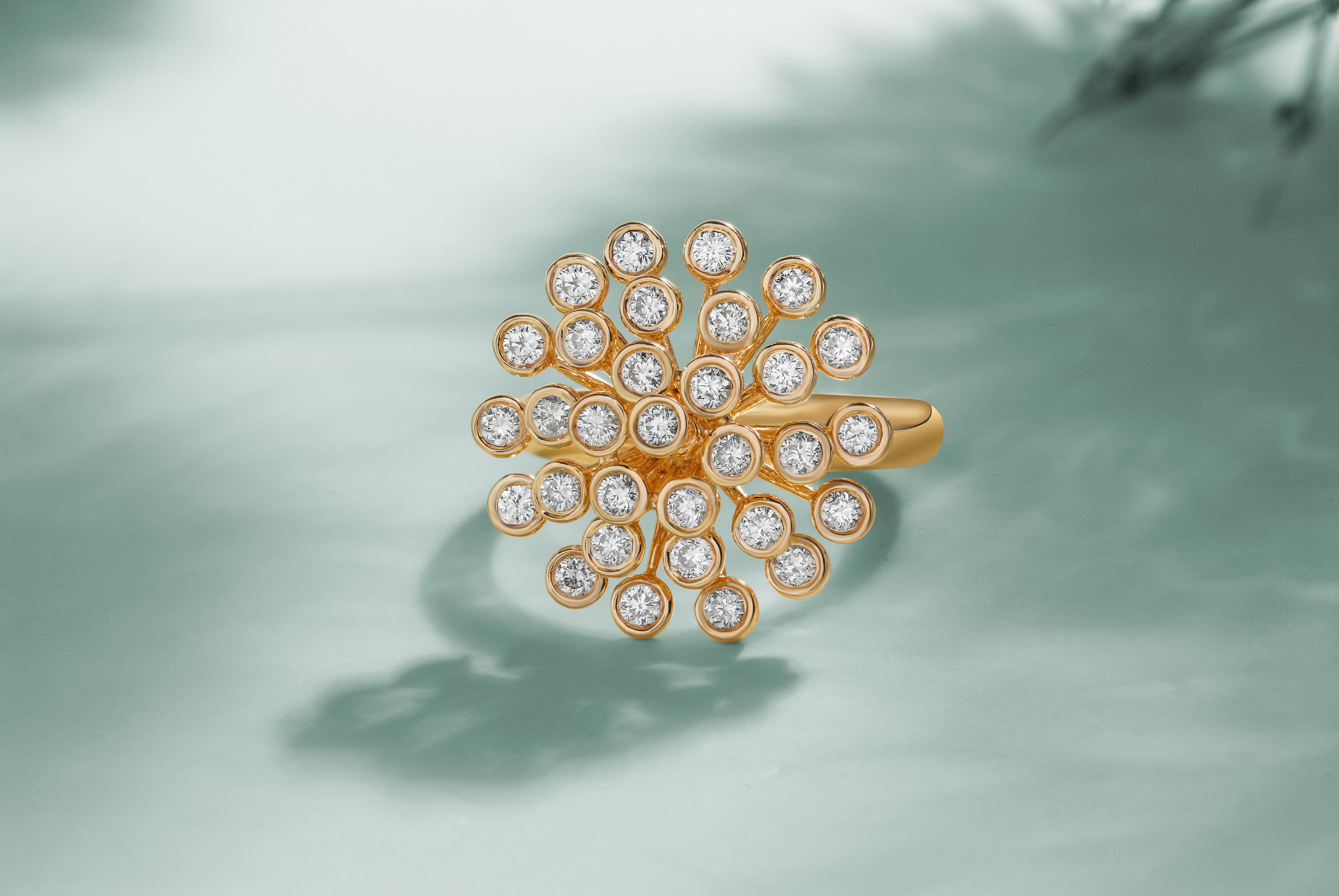 Diamantring, Goldring, Schmuck, Mintgrün, Schatten, 6K, Hintergrund für den Desktop