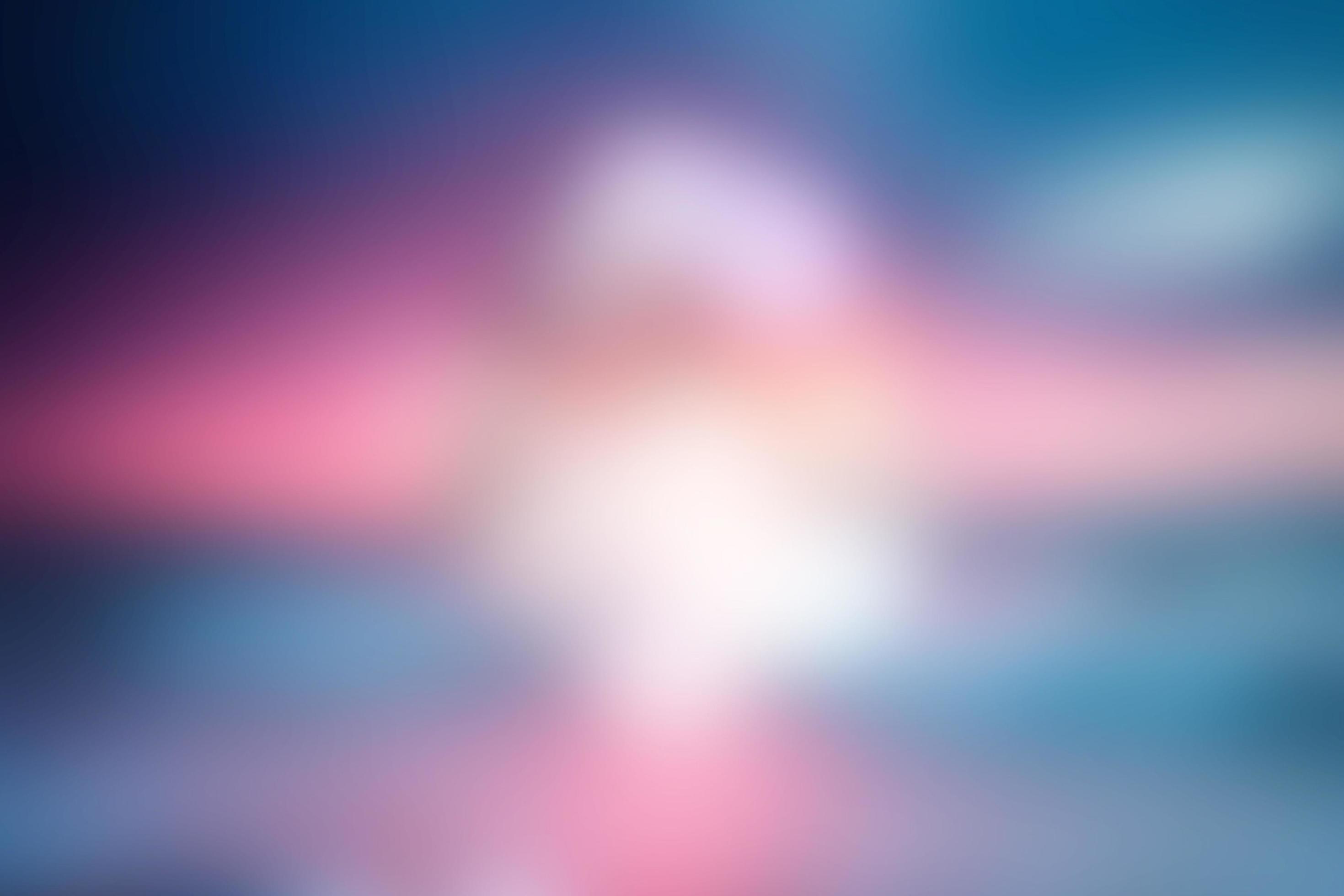 Weichzeichnung, Pink, Blau, Abstrakt, Lichtschein, 2K, Hintergrundbild für den PC