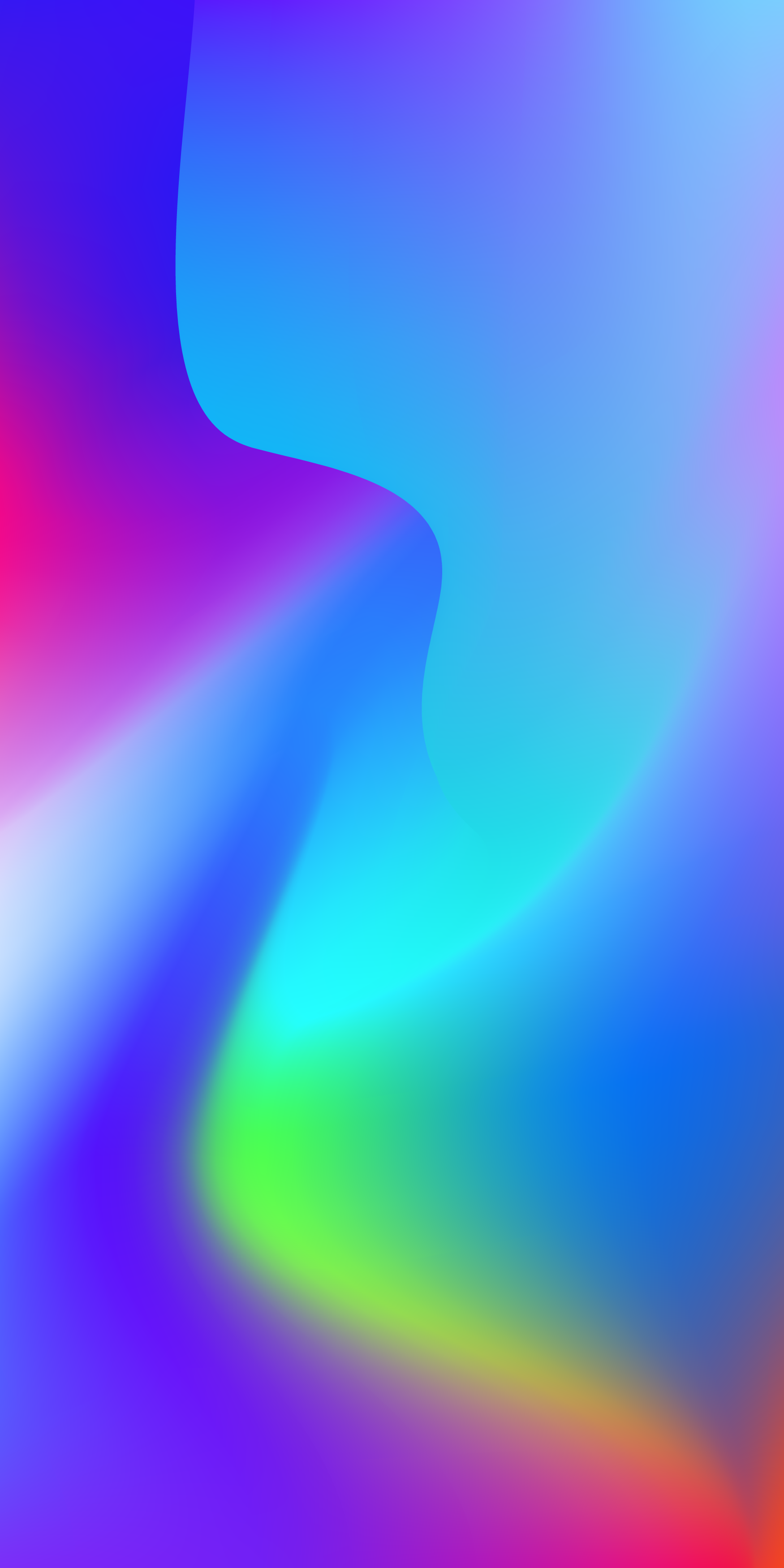 Abstrakt, Farbverlauf, Regenbogenfarben, Wellen, Hochformat, QHD+, Handy-Hintergrundbild