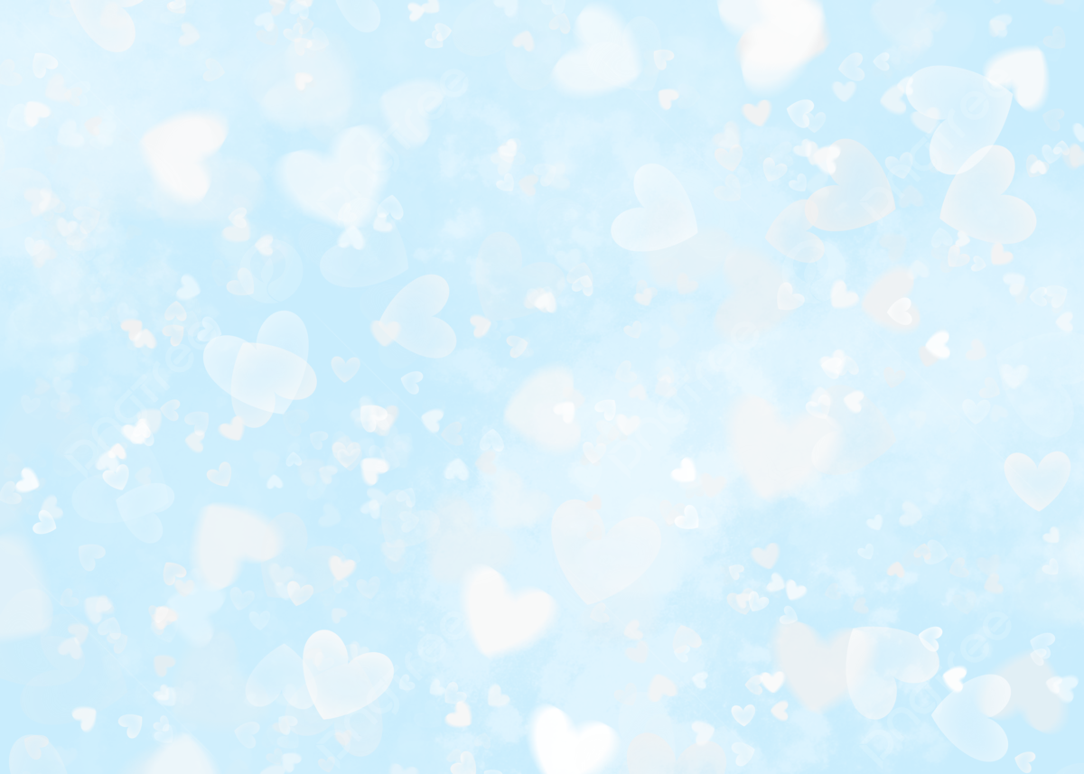 Hellblau, Herzen, Bokeh, Pastell, Zart, Hintergrundbild