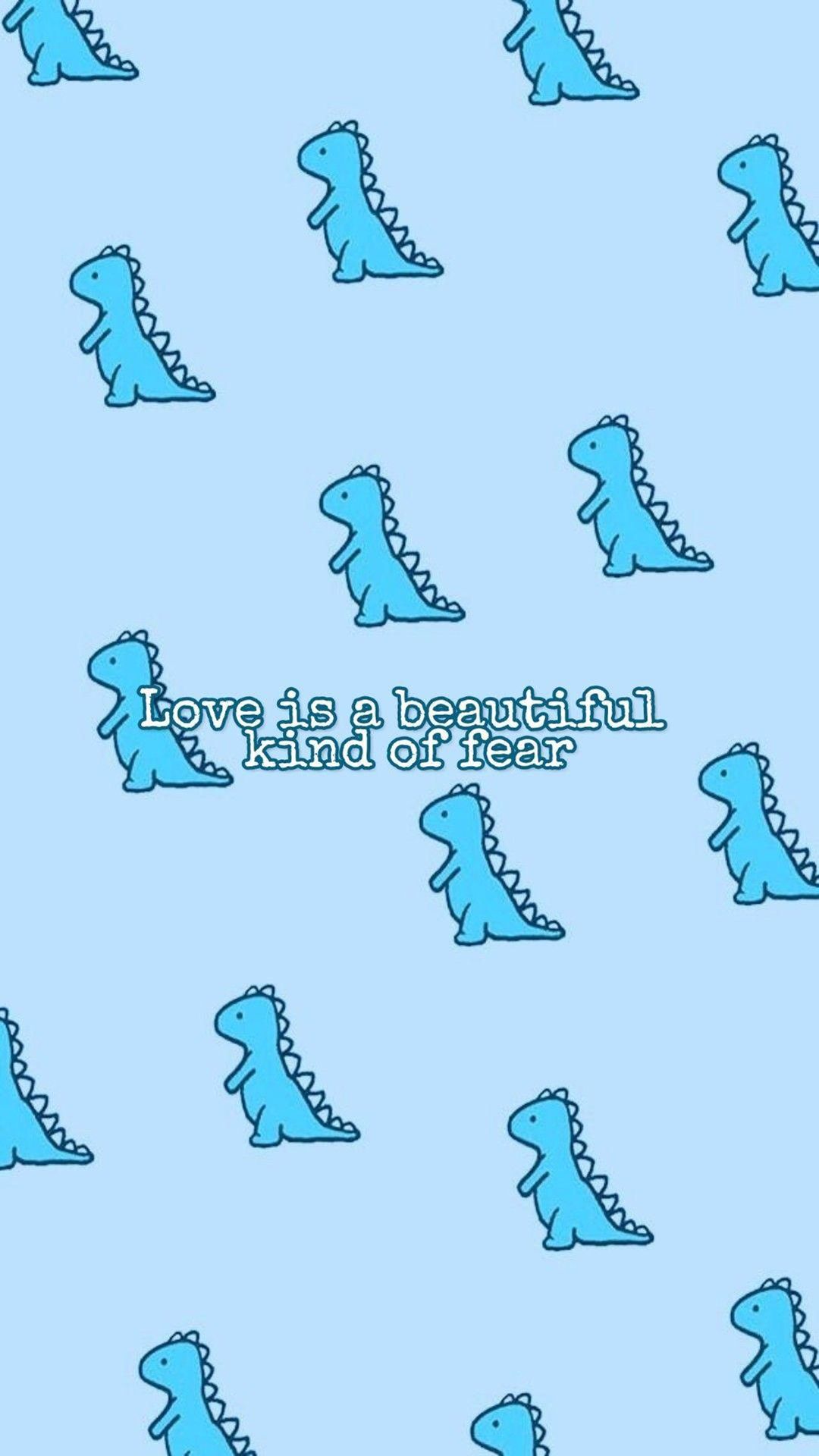 T-Rex, Muster, Hellblau, Spruch, Niedlich, Full HD, Hintergrundbild fürs Handy
