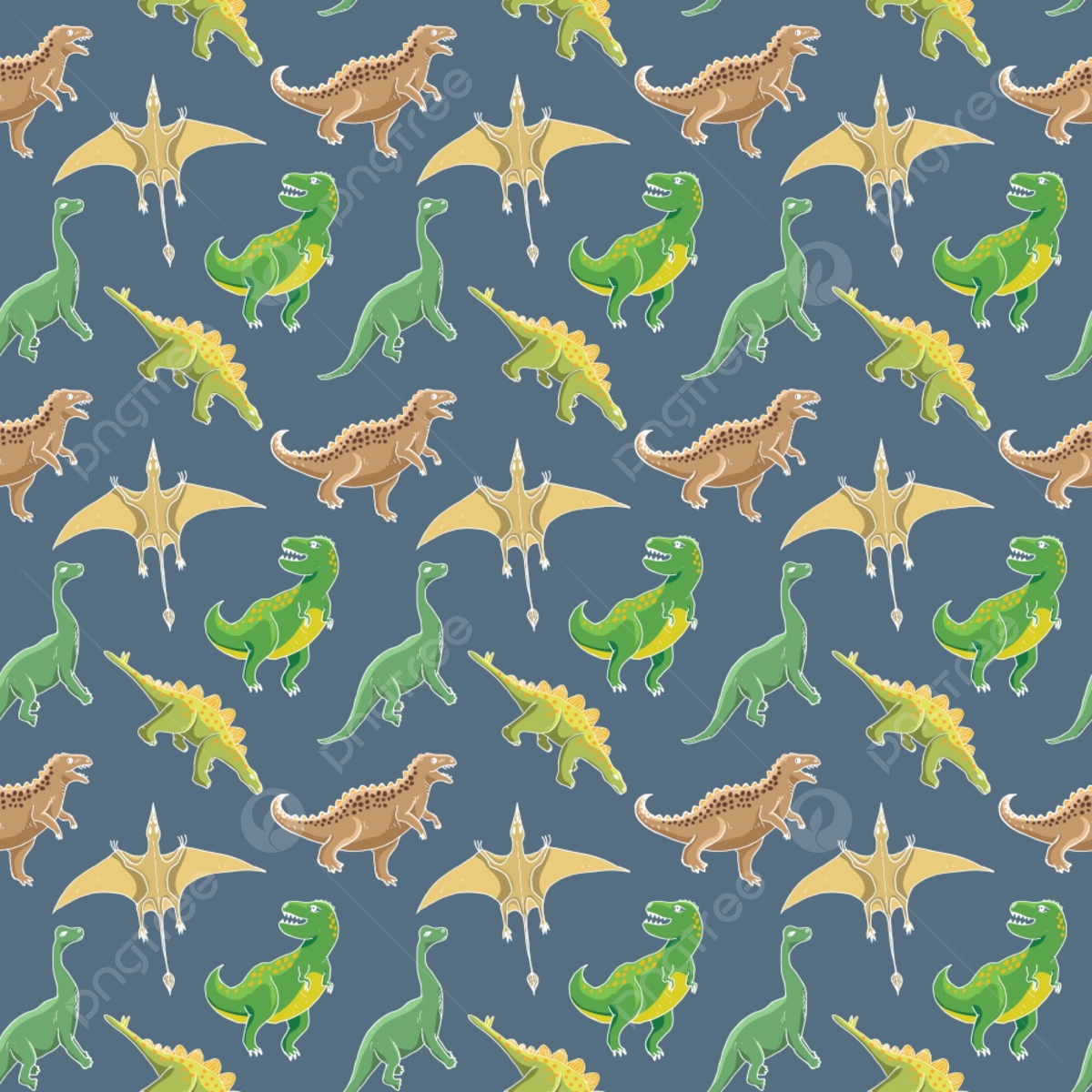 Dinosaurier, Raptoren, Muster, Blaugrau, Gelb, Grün, Hintergrundbild für iPad und Tablet
