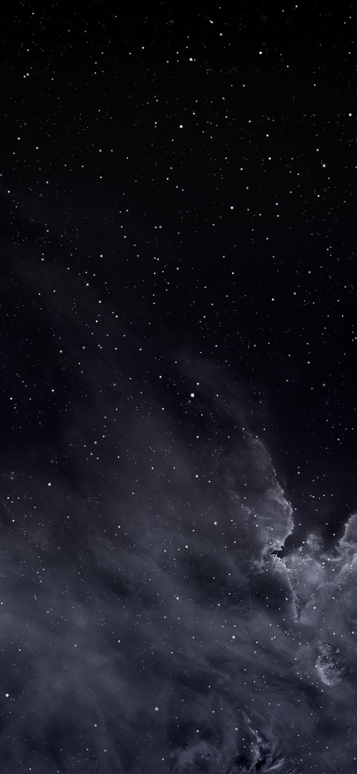 Rauch, Grau, Weltraum, Hochformat, Nebel, Hintergrundbild für iPhone und Android
