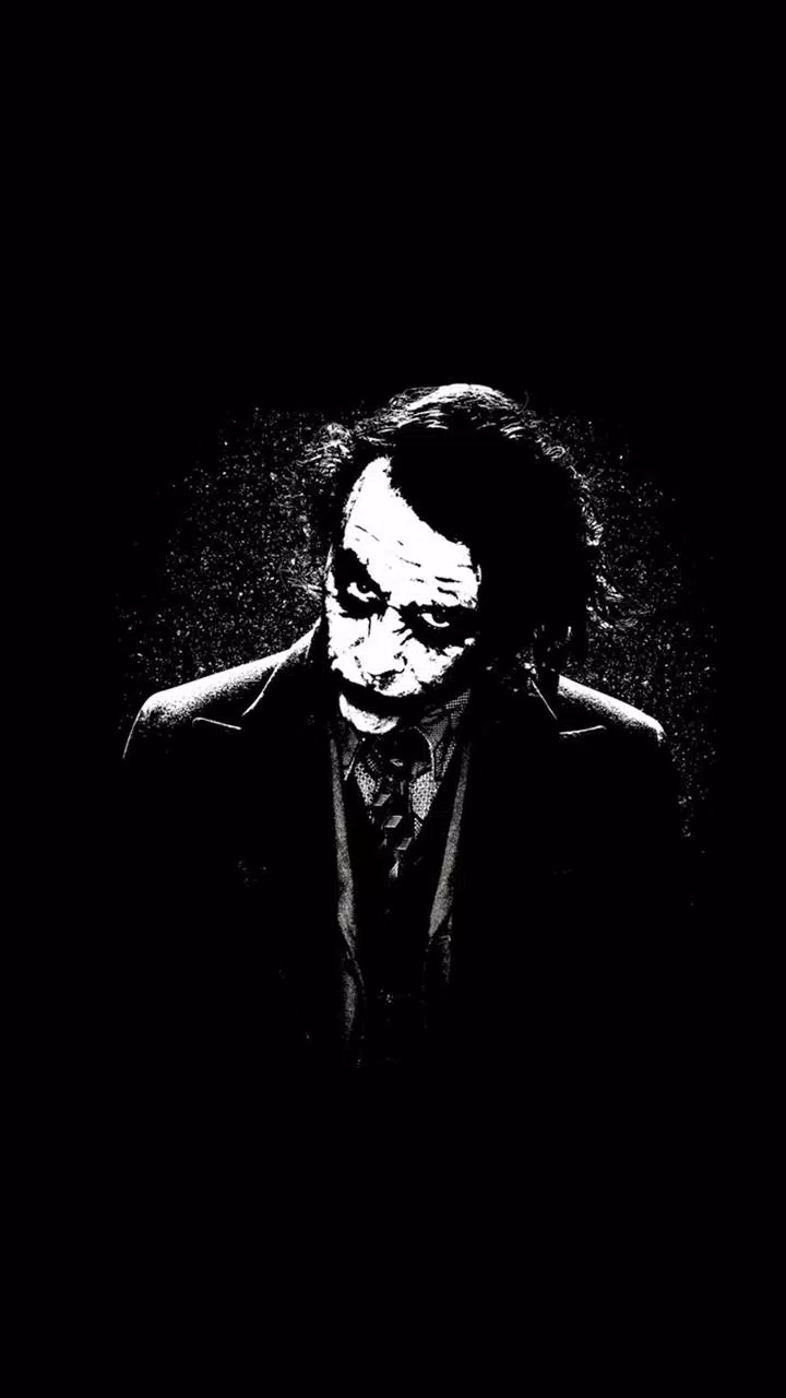 Joker, The Dark Knight, Heath Ledger, Schwarzweiß, Minimalistisch, HD, Handy-Hintergrund
