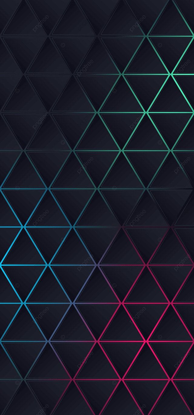 Dreiecke, Neonlinien, Geometrisch, Hochformat, Muster, Hintergrundbild für iPhone und Android