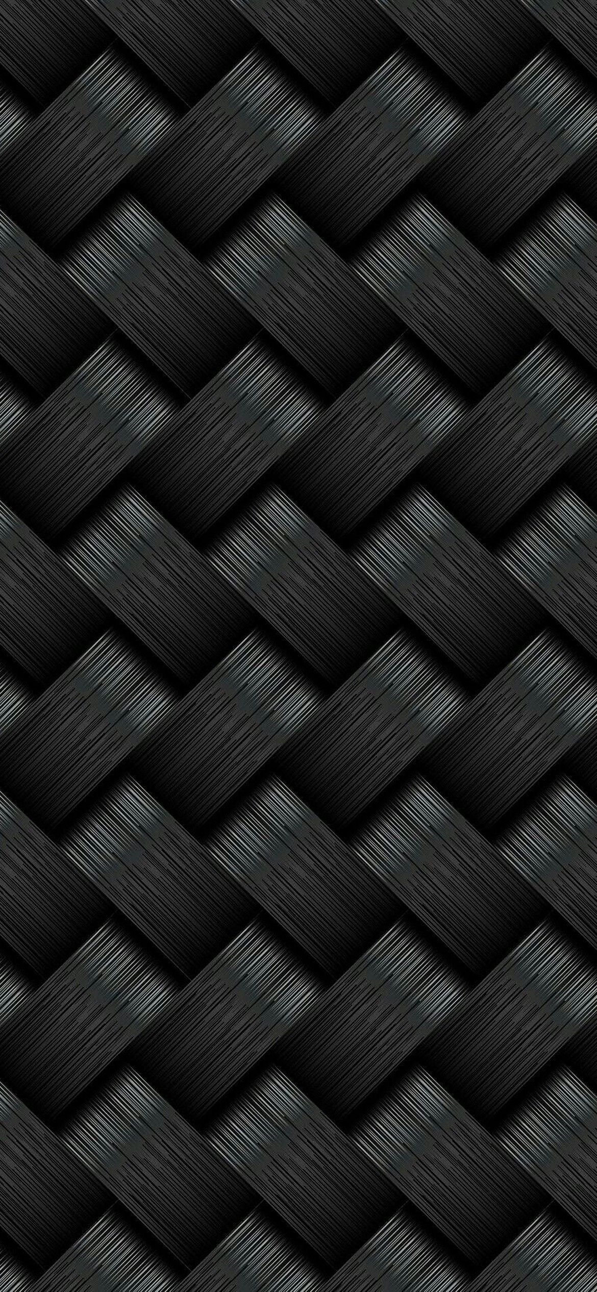 Karbon-Muster, Geflecht, Schwarz, Textur, Hochformat, Full HD, Sperrbildschirm fürs iPhone