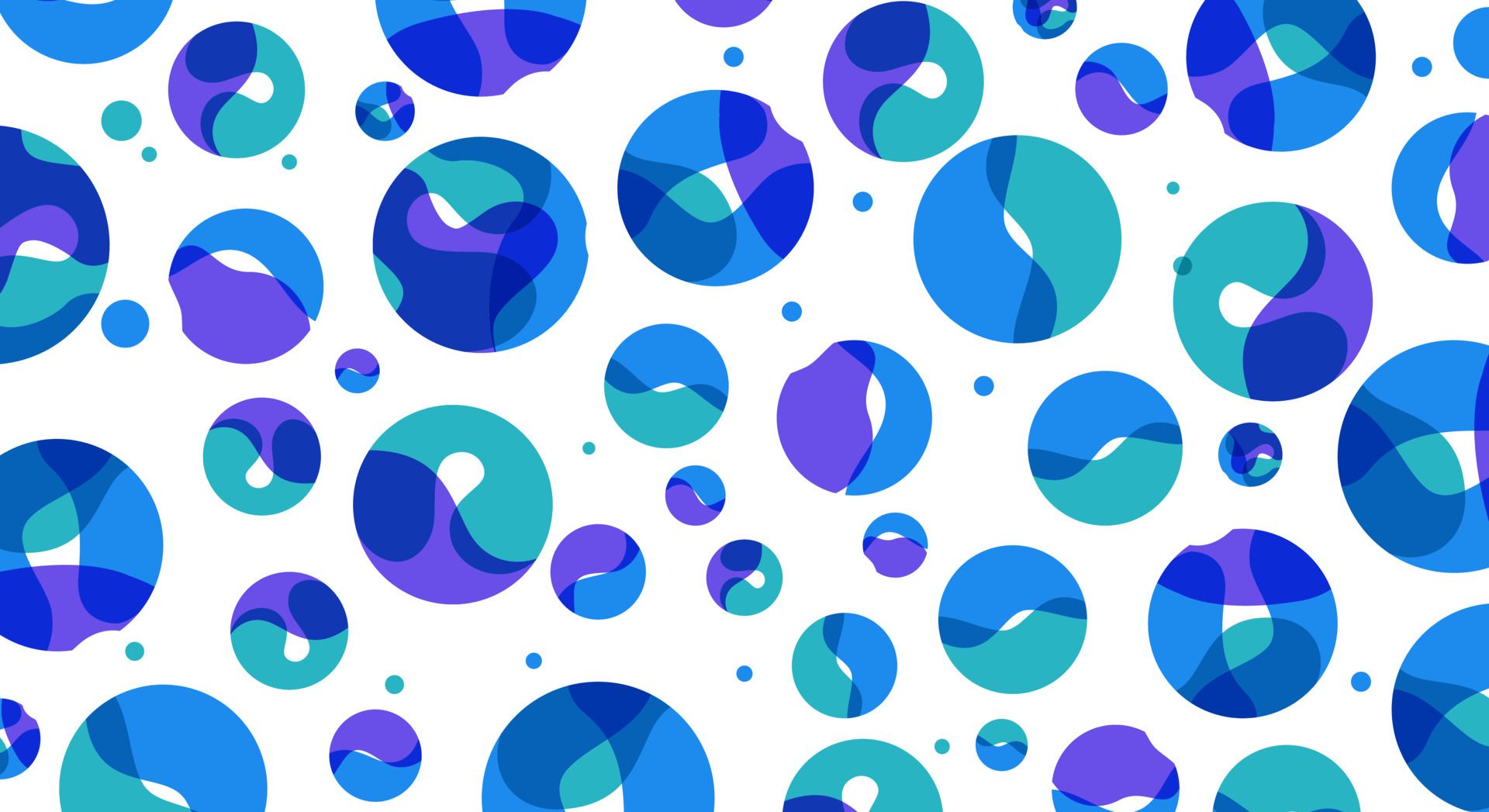 Kreise, Muster, Blau-Lila, Weißer Hintergrund, Geometrisch, Full HD Wallpaper