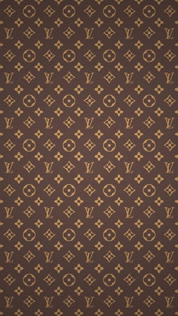 Louis Vuitton, Monogramm, Braunes Muster, Luxusmarke, Logo-Muster, HD, Handy-Hintergrund
