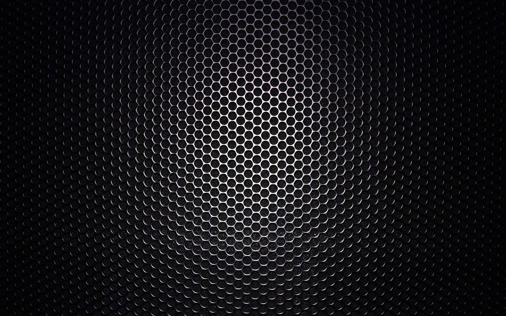 Wabenmuster, Metallgitter, Schwarz, Dunkle Textur, Vignette, Full HD, PC-Hintergrundbild