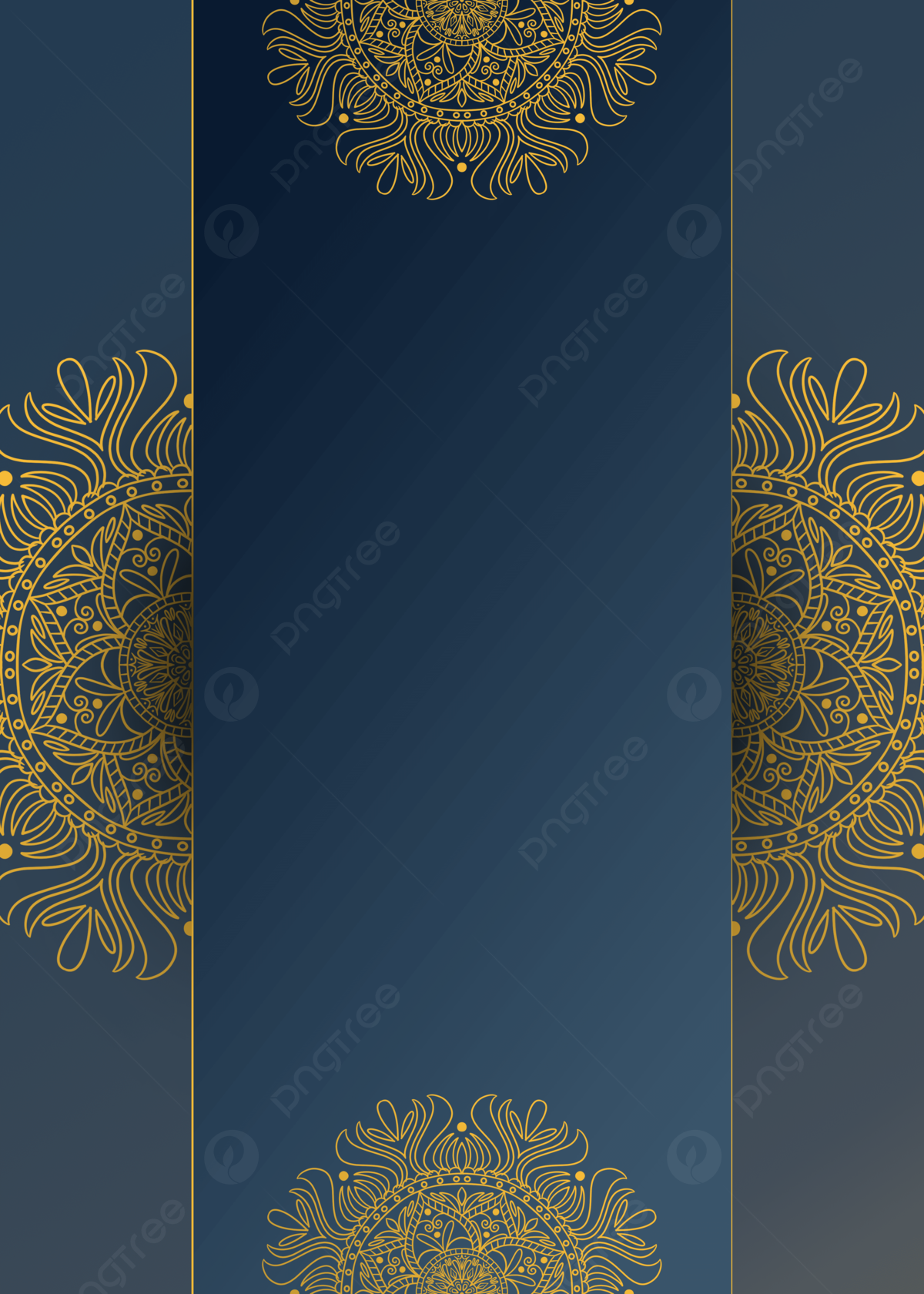 Goldene Mandalas, Ornamente, Dunkelblau, Elegant, Gold, Full HD, Hintergrundbild fürs Tablet