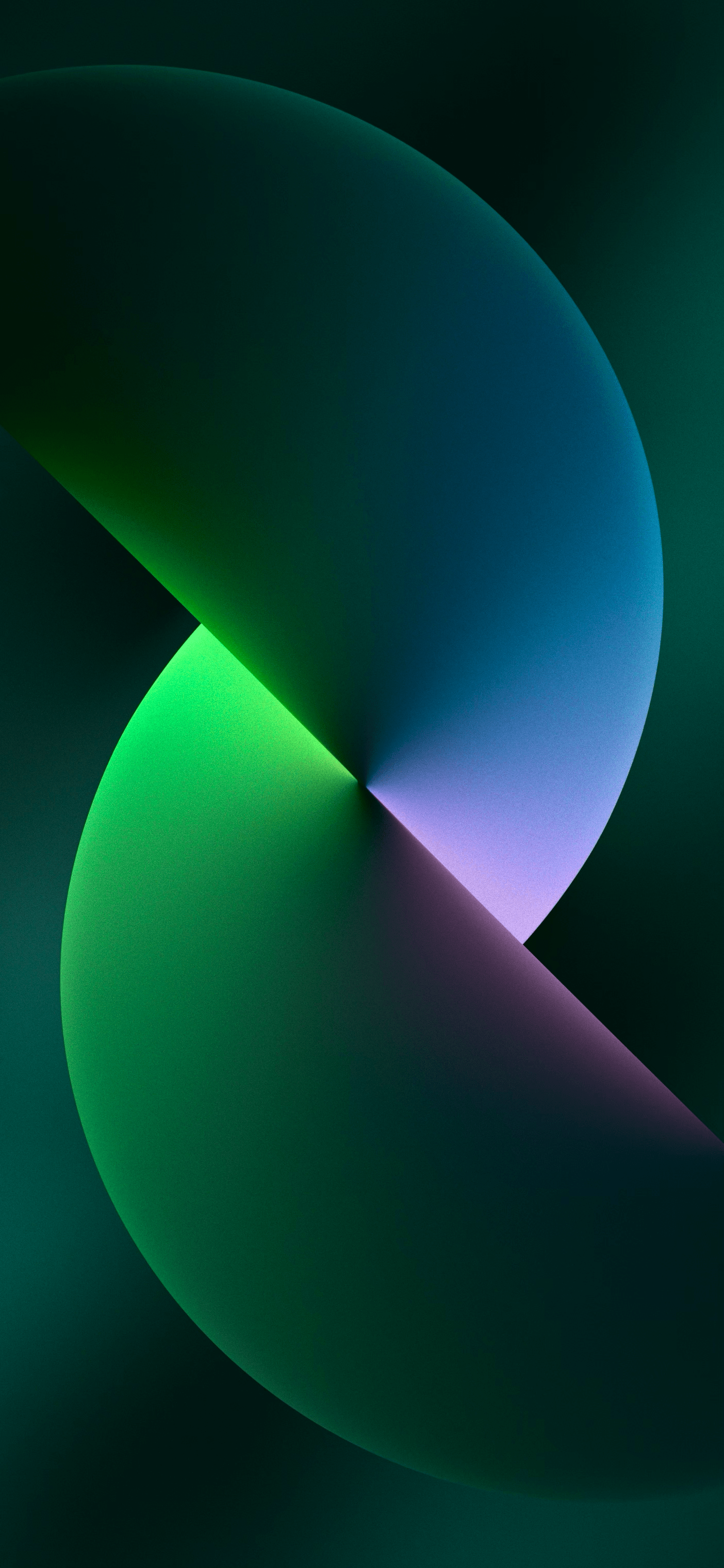 iPhone 13, Apple, Grüne Formen, Abstrakt, Full HD, Hintergrundbild fürs Handy