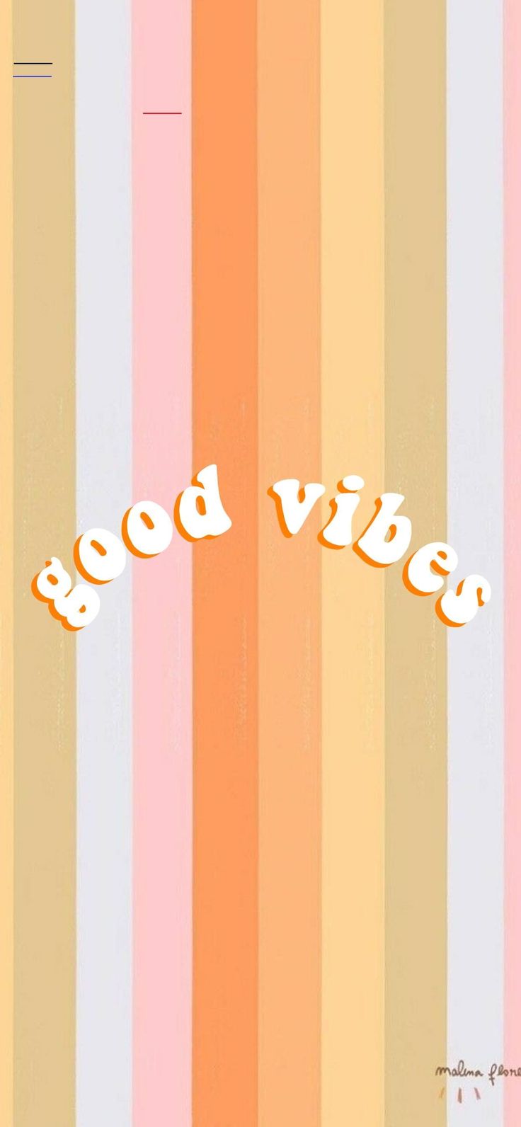 Good Vibes, Spruch, Regenbogenstreifen, Retro, Pastell, HD, Handy-Hintergrund im Hochformat