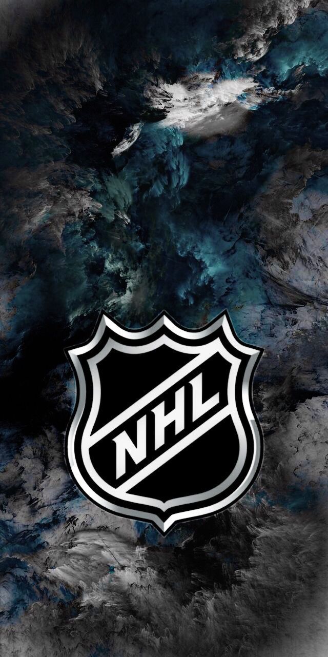 NHL, NHL-Logo, Dunkler Marmor, Hochformat, Logo, Hintergrundbild für iPhone und Android