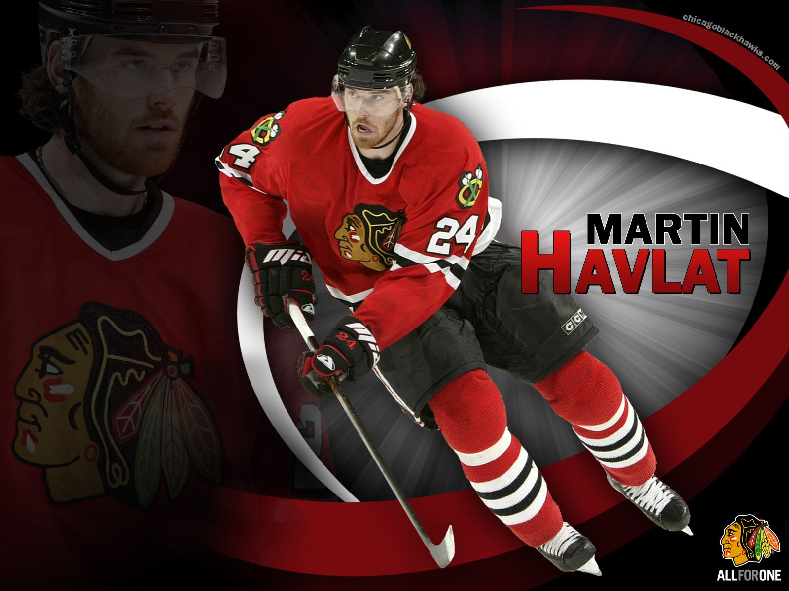 Martin Havlát, Chicago Blackhawks, NHL, Rotes Trikot, Grafik, HD, Tablet-Hintergrund