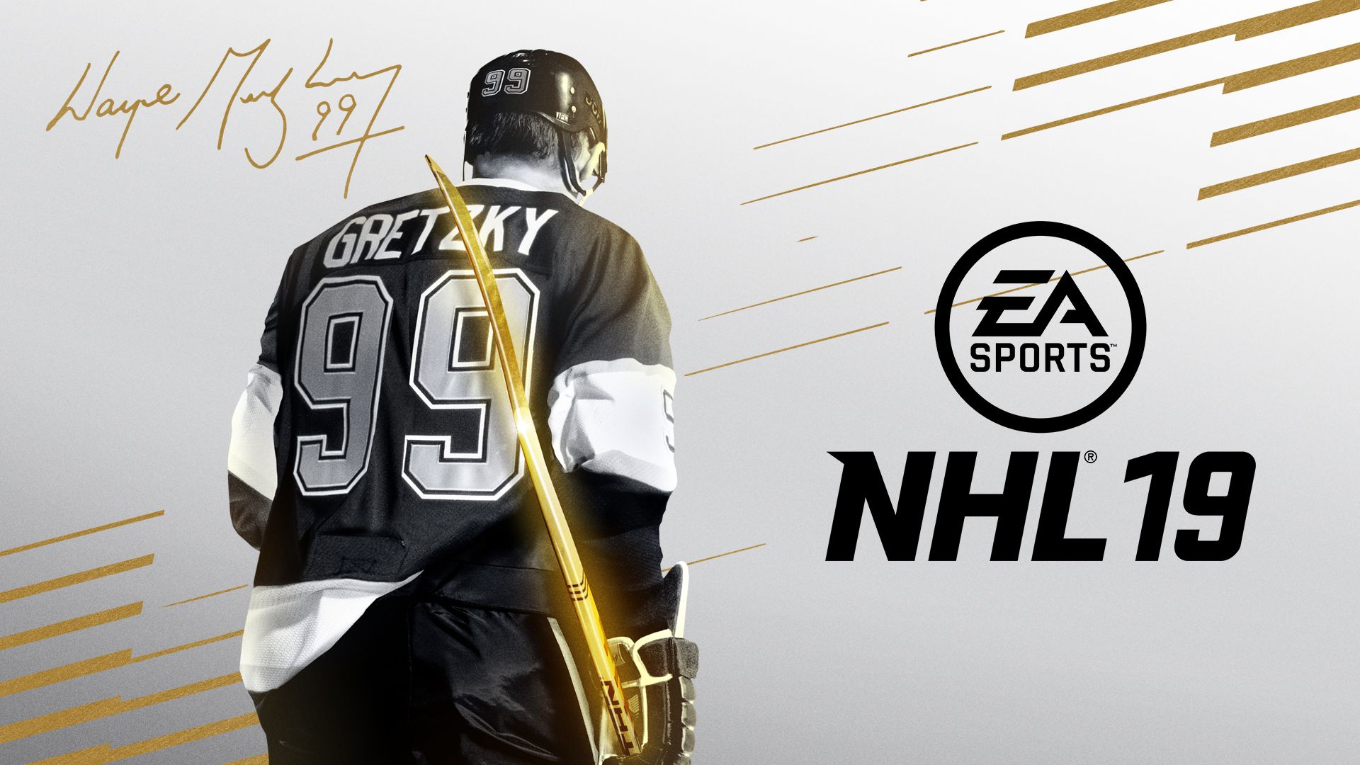 Wayne Gretzky, NHL 19, EA Sports, Rückennummer 99, Videospiel, 1920x1080, Desktop-Hintergrund