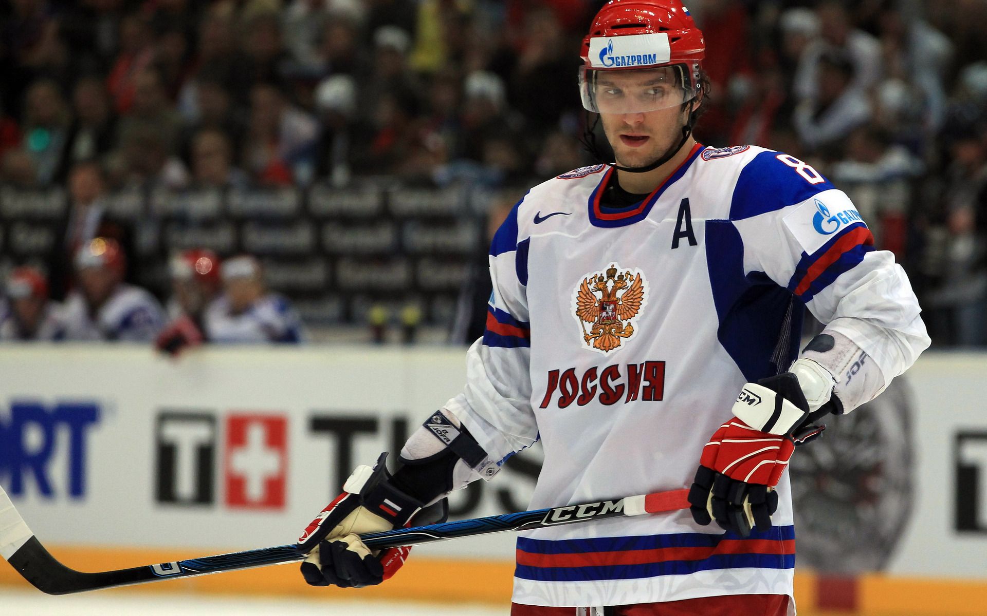 Russland, Russische Nationalmannschaft, Eishockeyspieler, Kapitän, Arena, Full HD, Breitbild-Hintergrundbild
