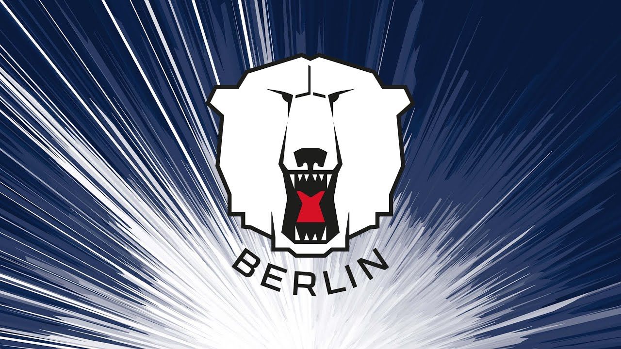 Eisbären Berlin, Vereinslogo, Eisbär, Strahlen, Dunkelblau, HD, PC-Hintergrundbild
