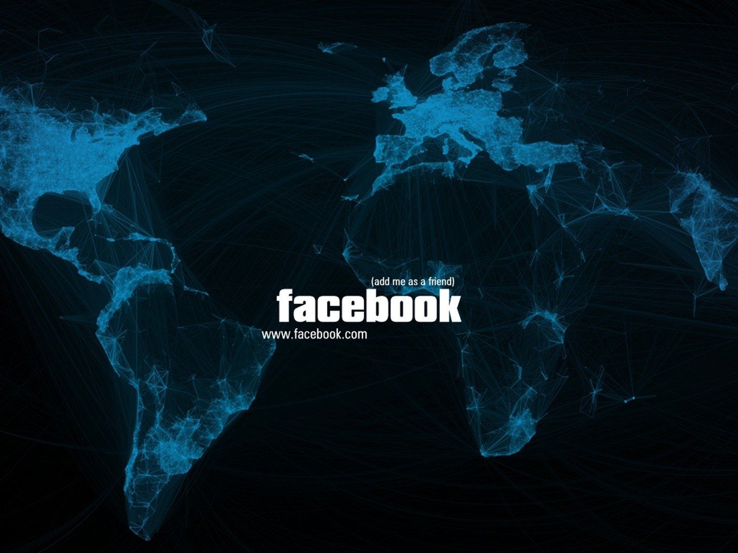Facebook, Weltkarte, Netzwerk, Blau, Digital, HD, Hintergrundbild fürs Tablet