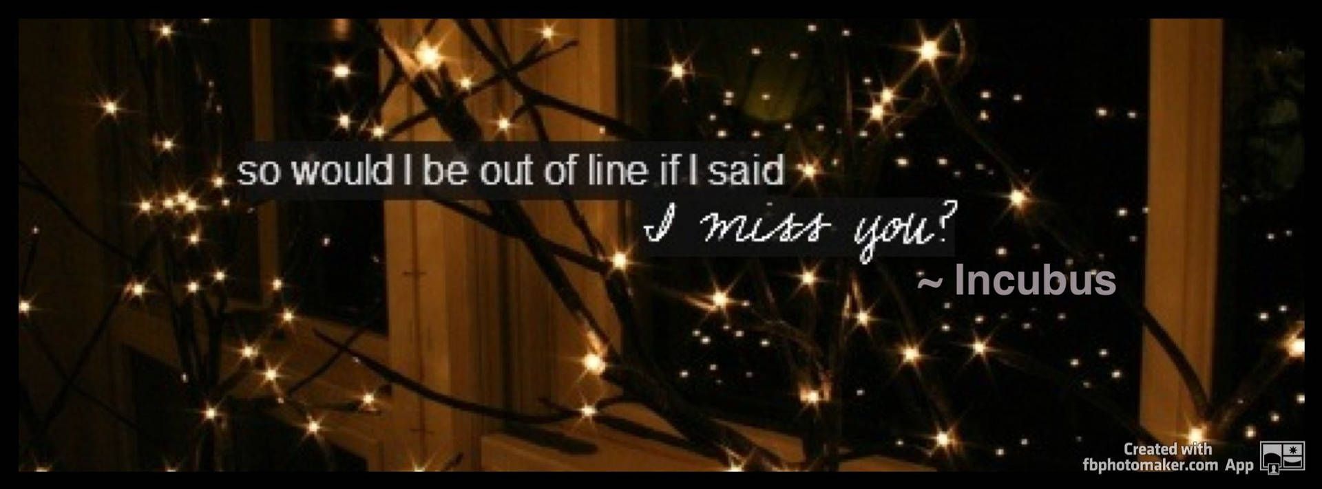 Incubus, Songzitat, I Miss You, Lichterkette, Dunkel, Full HD, Desktop-Hintergrund für Windows