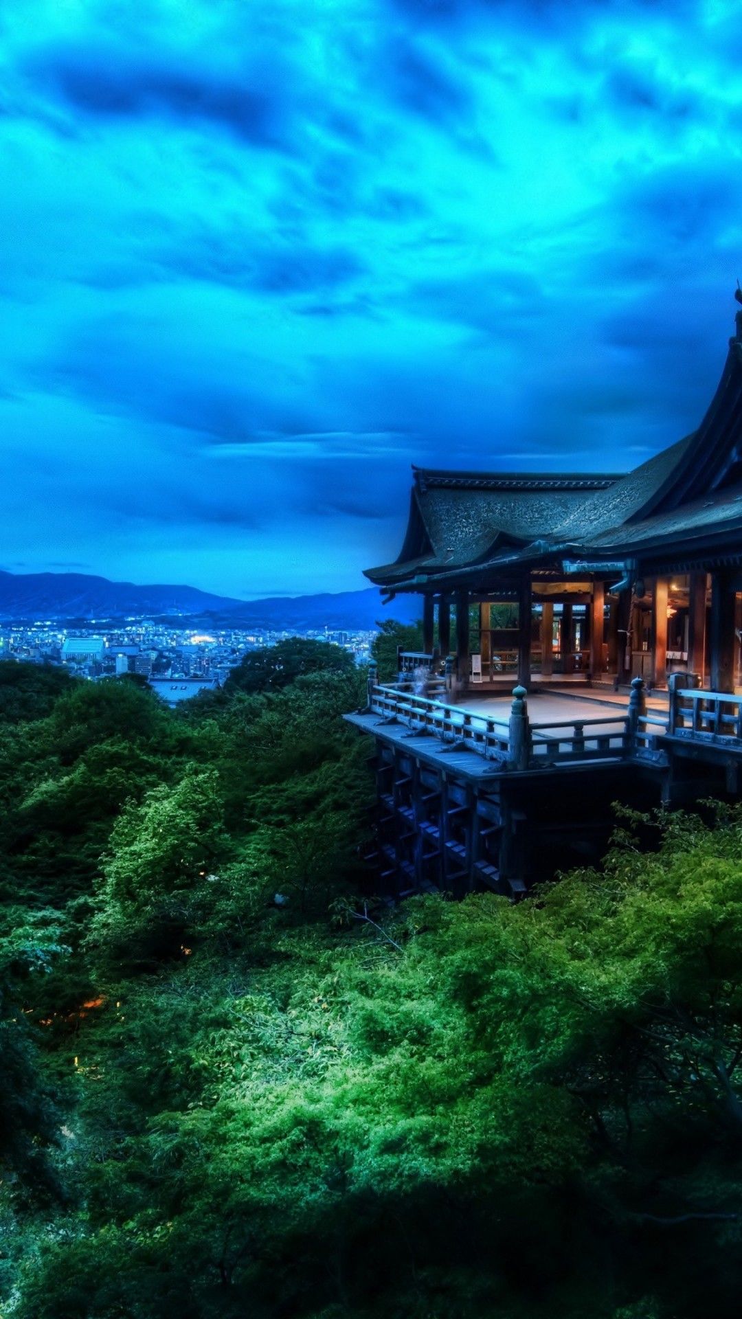 Tempel, Japan, Wald, Blauer Himmel, Full HD, Hintergrundbild fürs Handy