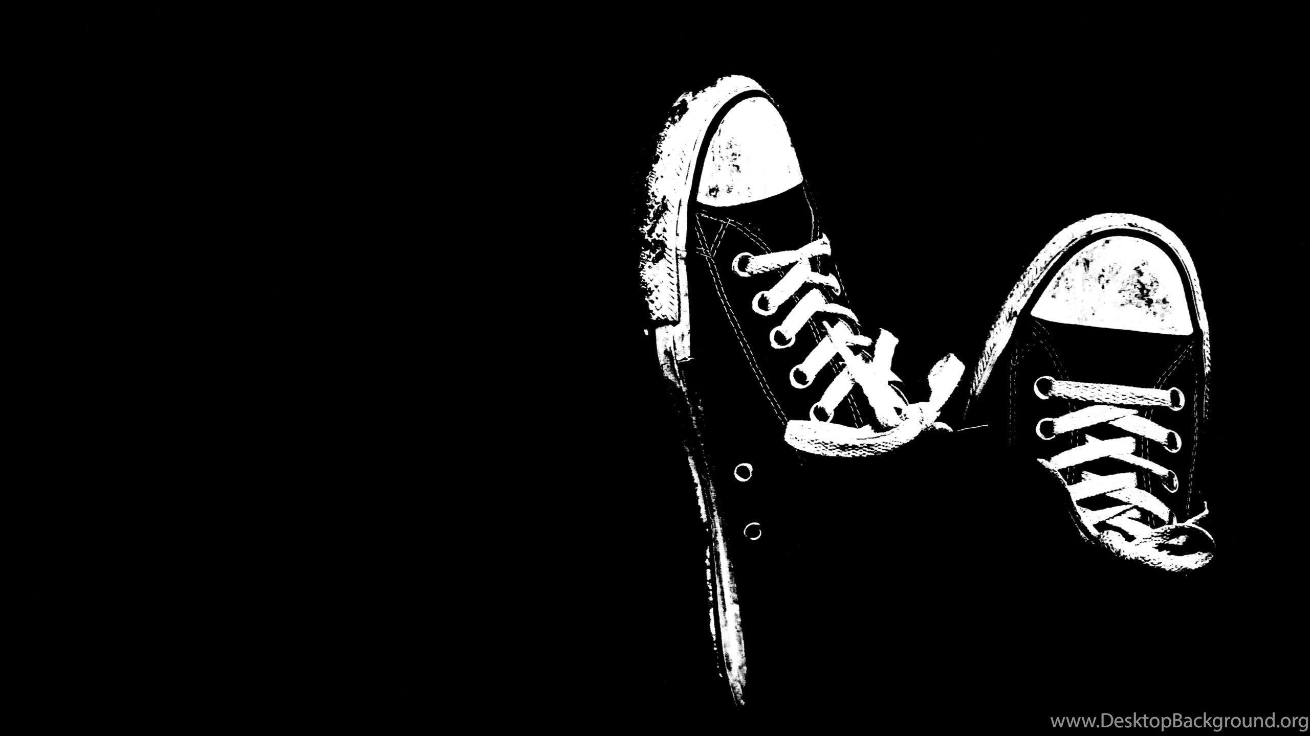 Converse Chucks, Sneaker, Schwarz-Weiß, Grafik, Schuhe, 2560x1440, 2K-Hintergrundbild für PC