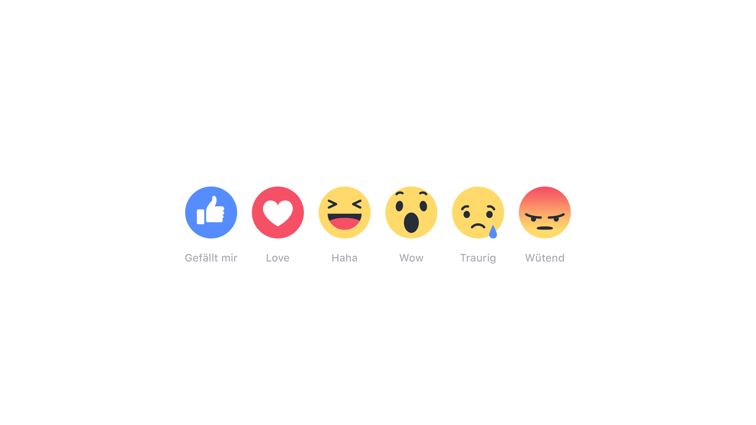 Facebook, Reactions, Emojis, Weißer Hintergrund, Minimalismus, 2K Wallpaper