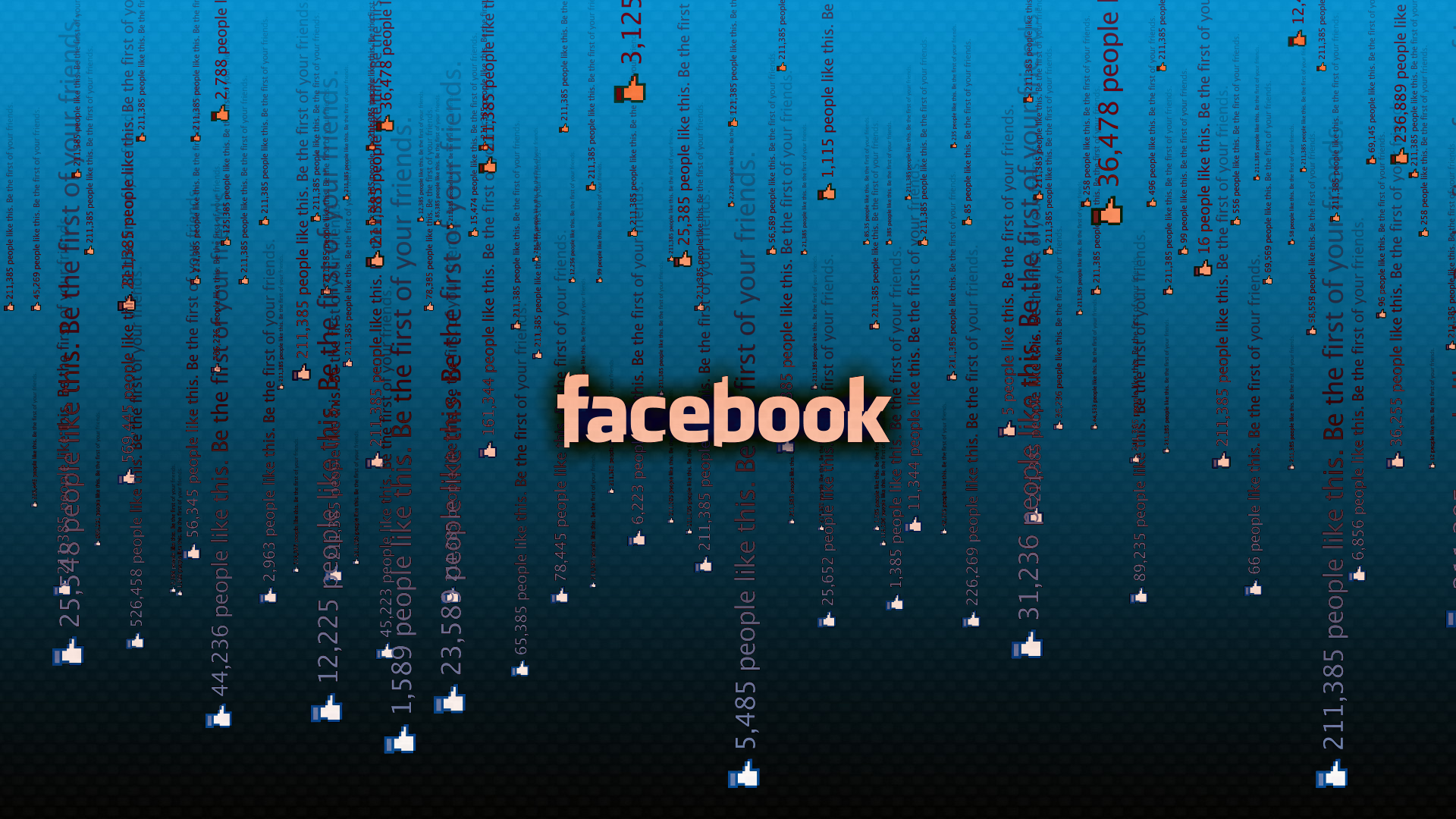 Facebook, Logo, Datenstrom, Petrol, Digital, 1920x1080, Full-HD-Hintergrundbild für PC