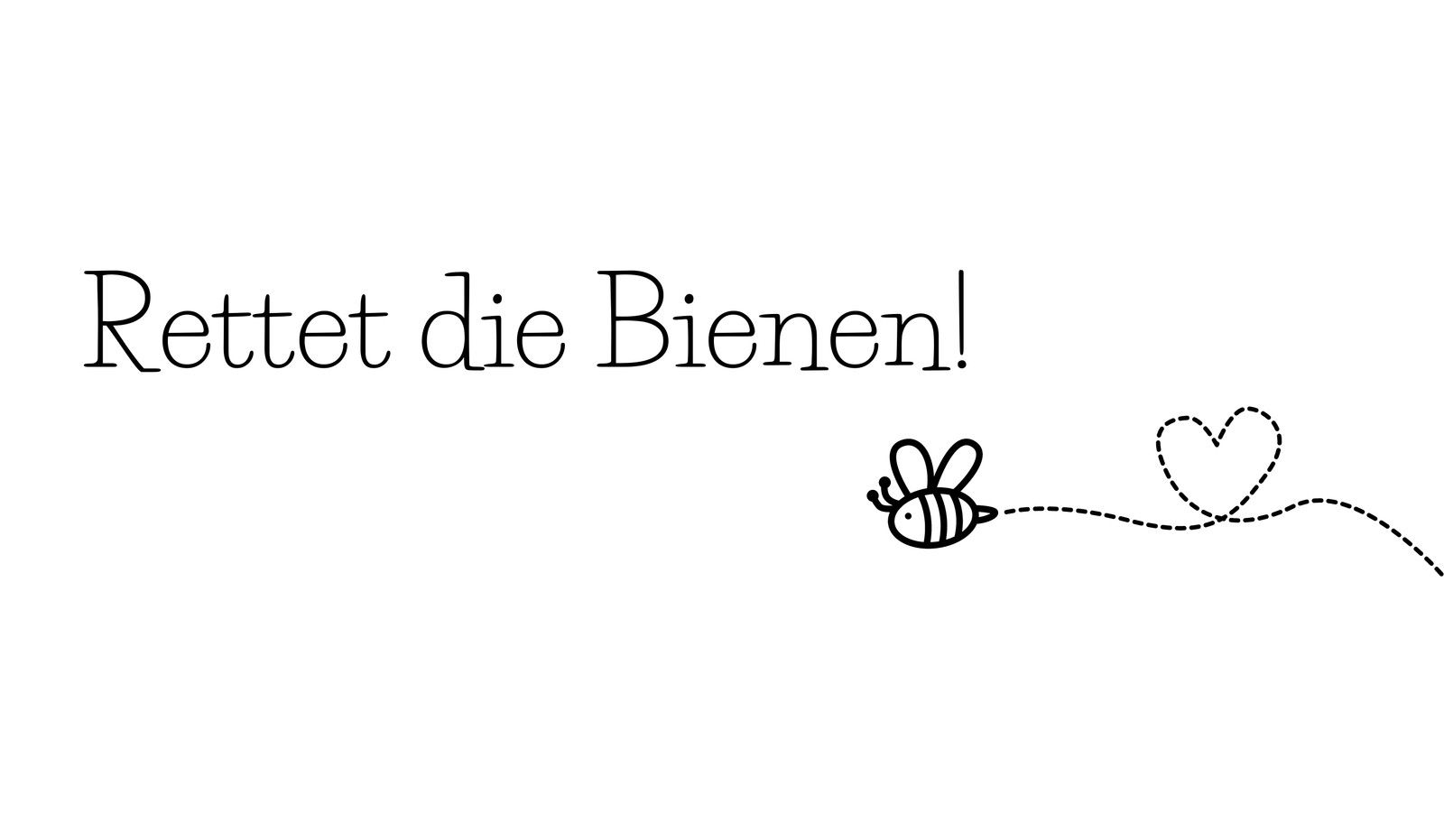 Rettet die Bienen, Biene, Herz, Handschrift, Weißer Hintergrund, HD Wallpaper