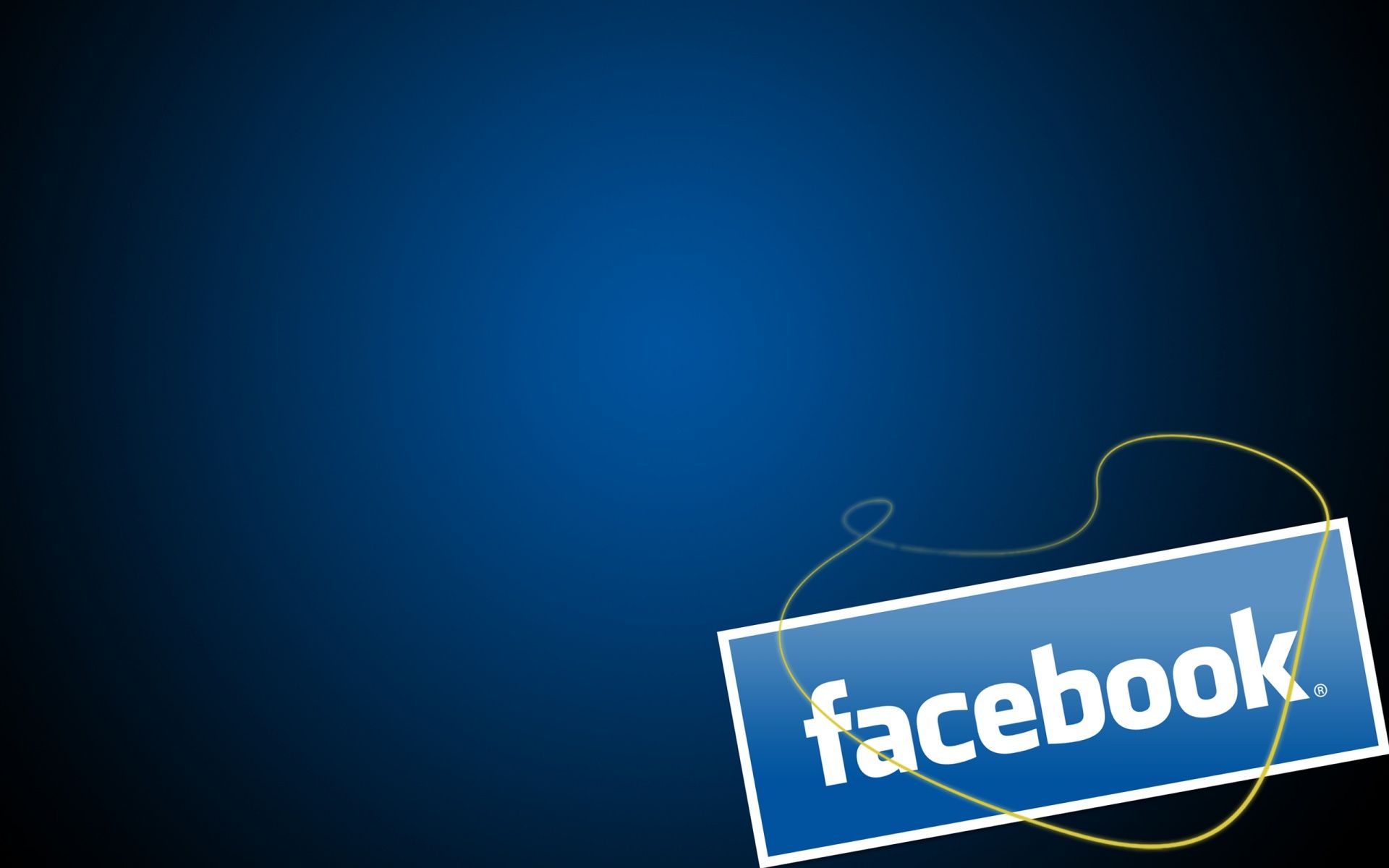 Facebook, Logo, Dunkelblau, Farbverlauf, Schild, 16:10, Full-HD-Hintergrundbild für den Desktop