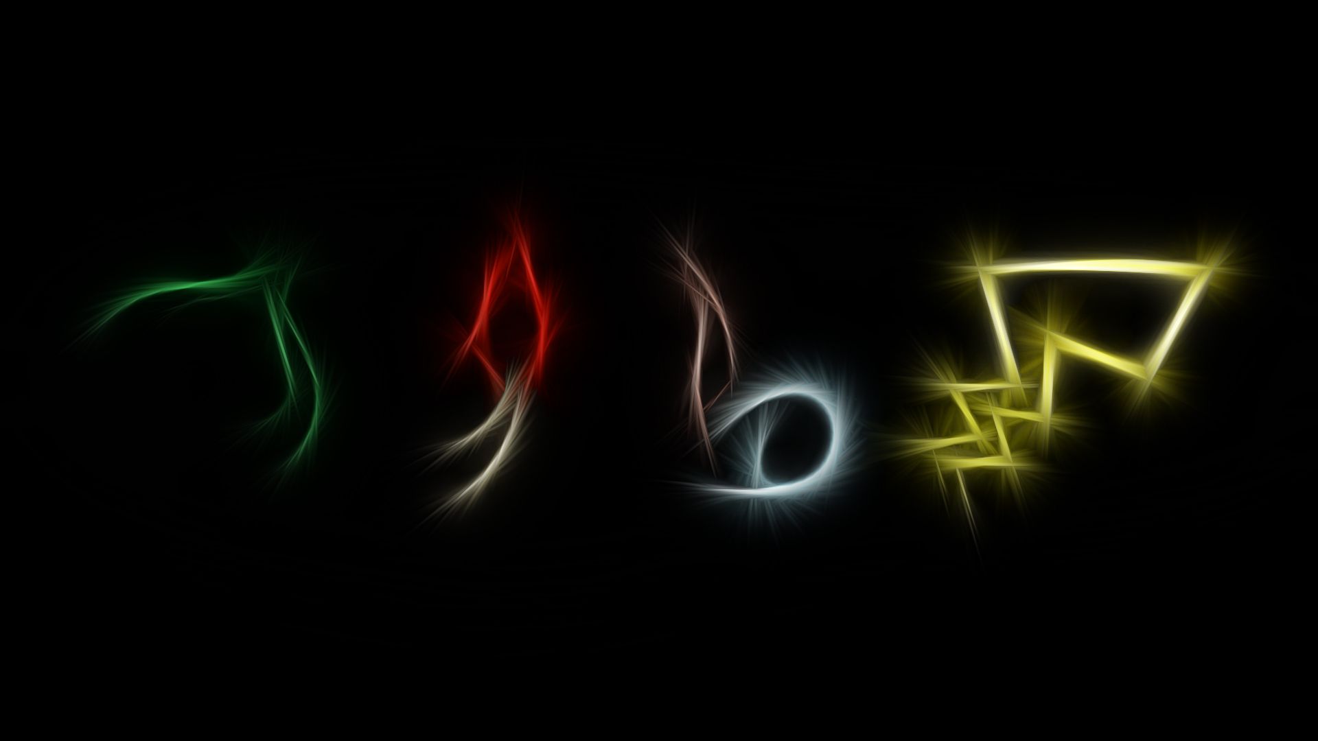 Pokémon, Leuchtende Schweife, Lichtmalerei, Schwarzer Hintergrund, Pikachu, Full HD Wallpaper