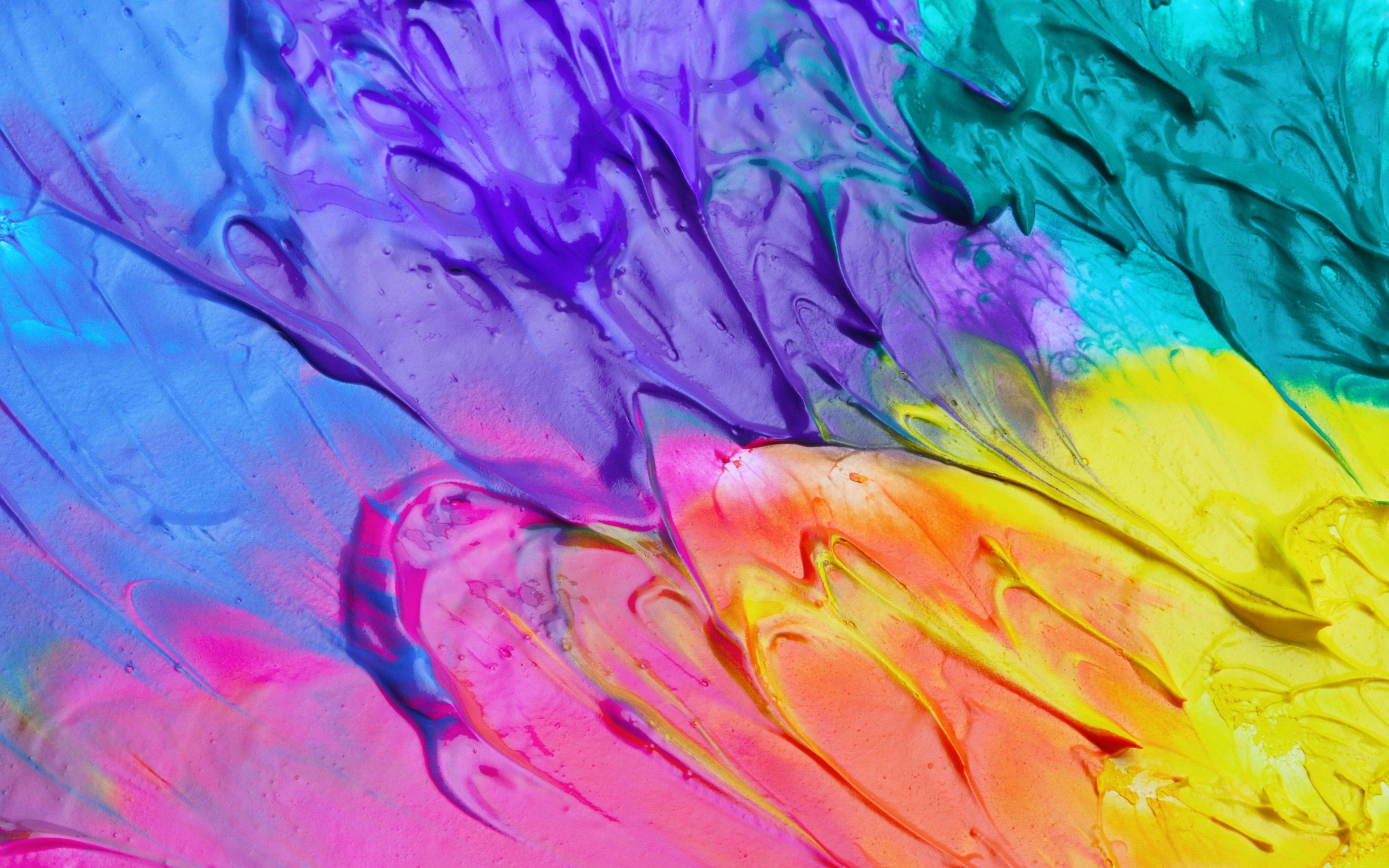 Acrylfarbe, Farbkleckse, Pastellfarben, Textur, Malerei, 4K, PC-Hintergrundbild