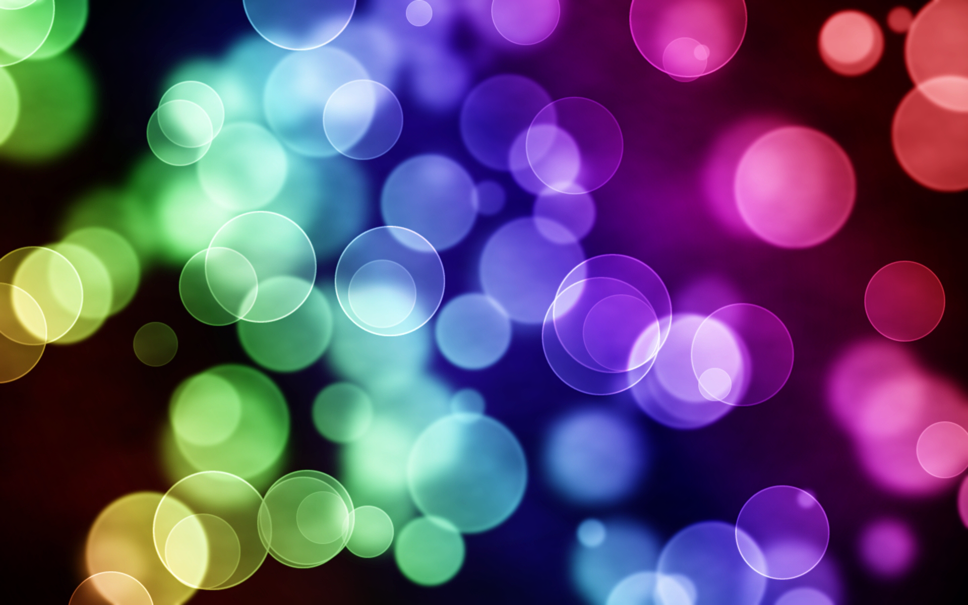 Bokeh, Lichtkreise, Regenbogenfarben, Unschärfe, Lila, Full HD, Desktop-Hintergrund für Windows