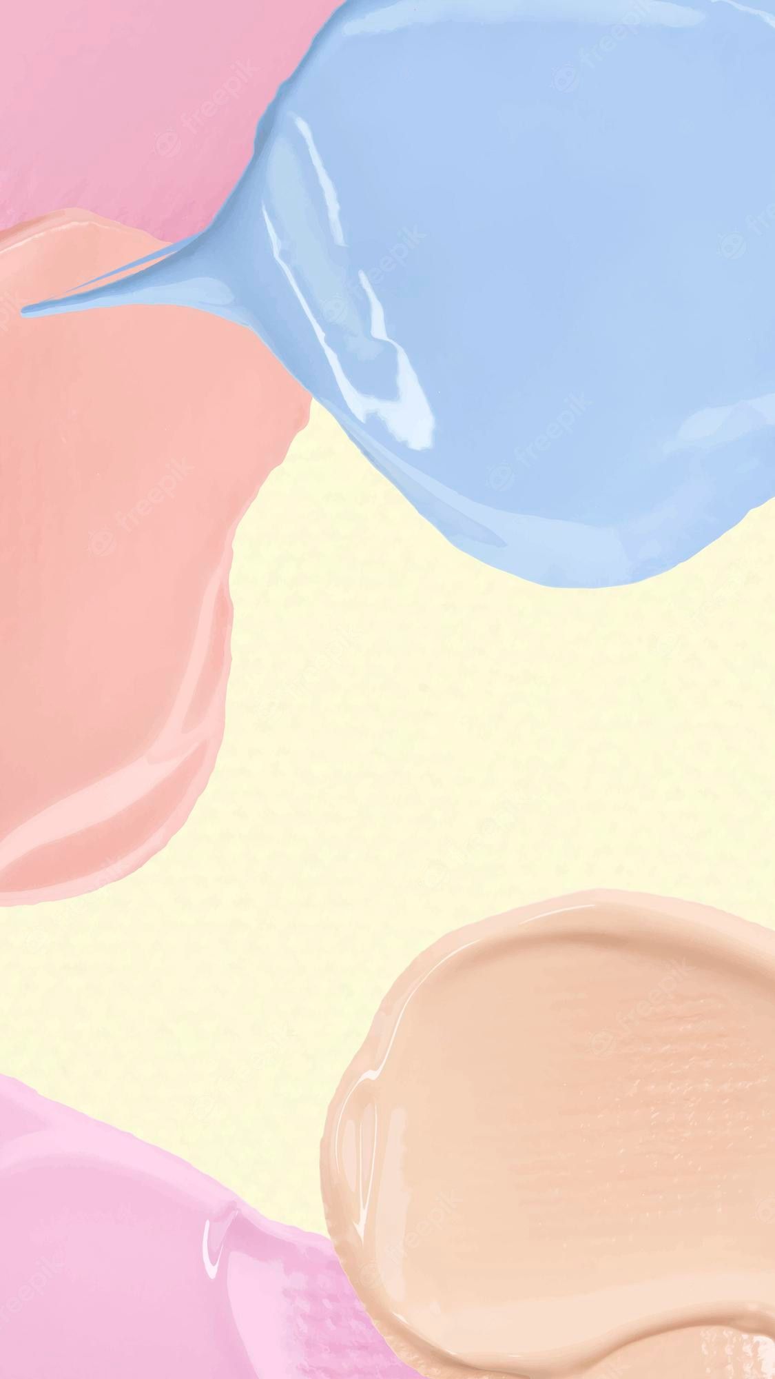 Pastellflecken, Rosa-Blau, Farbkleckse, Abstrakt, Minimalismus, Full HD, Handy-Hintergrund