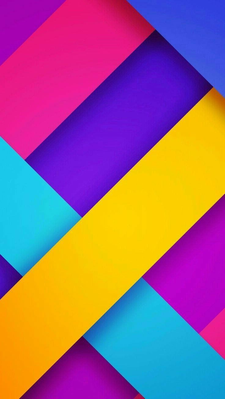 Material Design, Geometrie, Streifen, Pink, Gelb, Blau, HD, Sperrbildschirm fürs iPhone