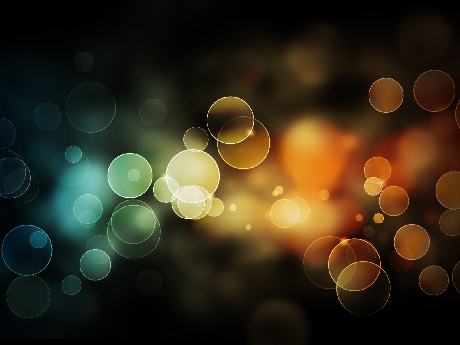 Bokeh, Lichtpunkte, Unschärfe, Gold, Dunkel, HD, iPad-Hintergrundbild