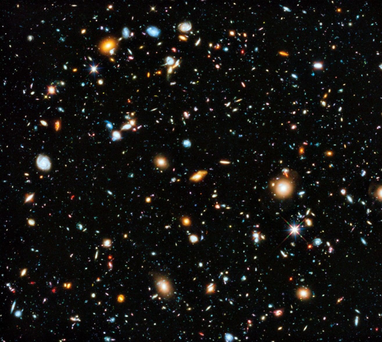 Hubble Ultra Deep Field, Galaxien, Weltraum, Universum, Sterne, HD, Tablet-Hintergrund