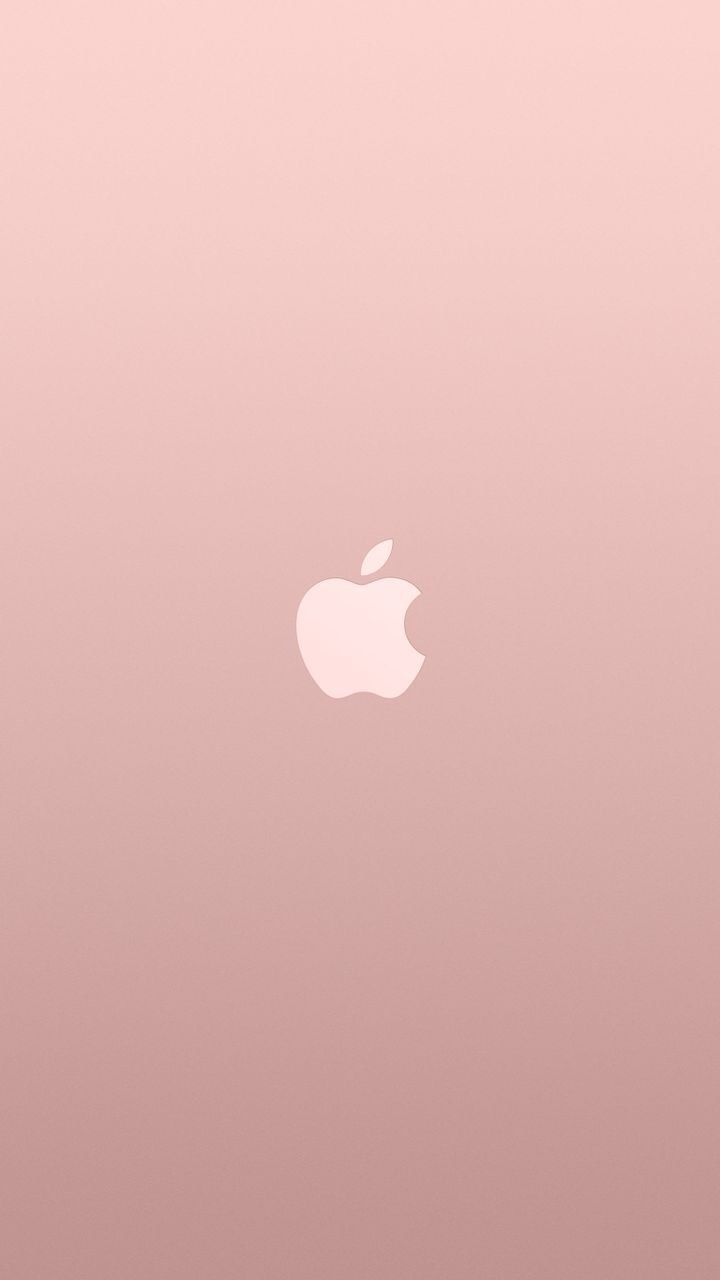 Apple-Logo, Roségold, Farbverlauf, Minimalistisch, Hintergrundbild für iPhone und Android